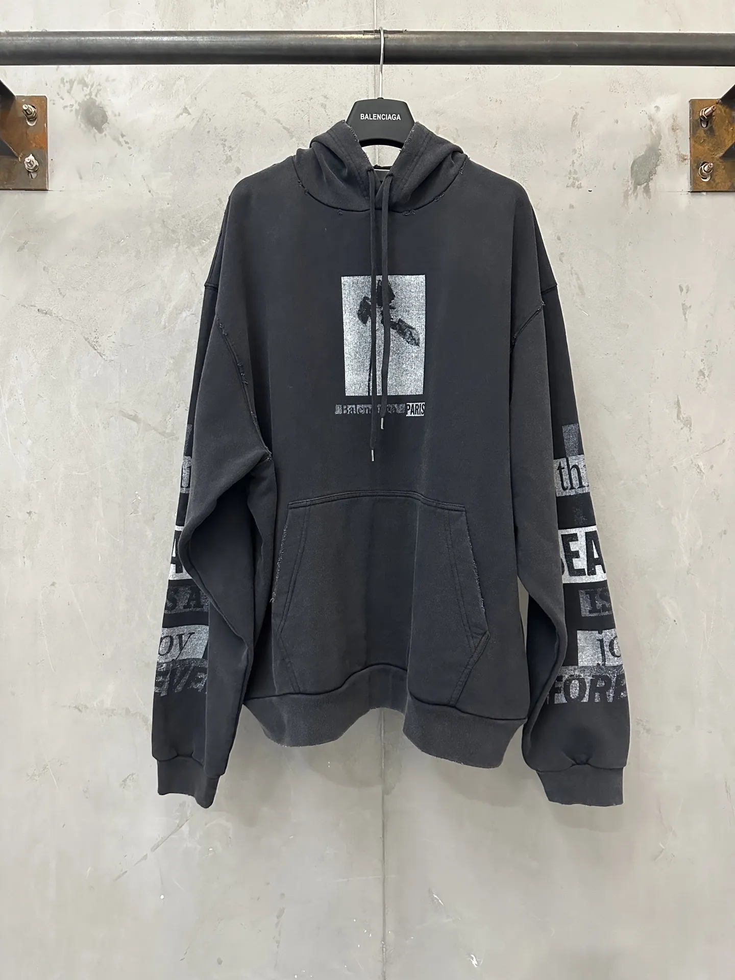Eternal Rose Washed Cotton Hoodie D31021945
