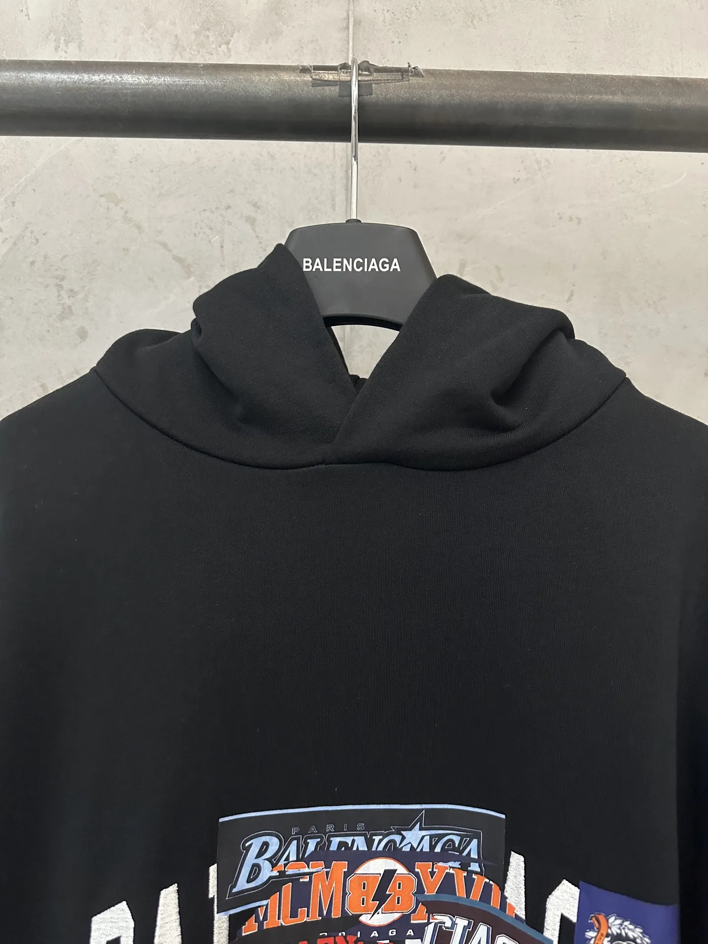 Sticker Stack Oversized Cotton Hoodie D31024453 — view 5