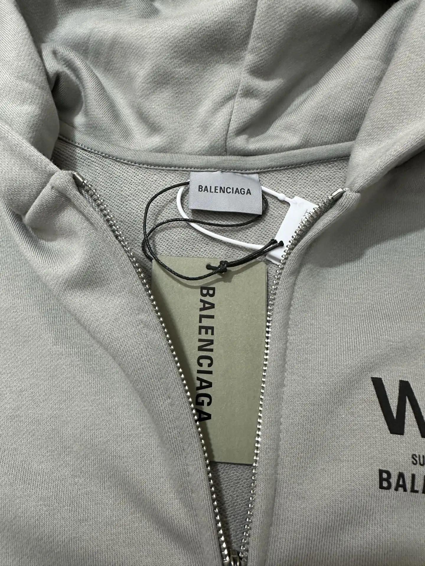 WFP Logo-Print Zip-Up Hoodie D31021824 — view 6