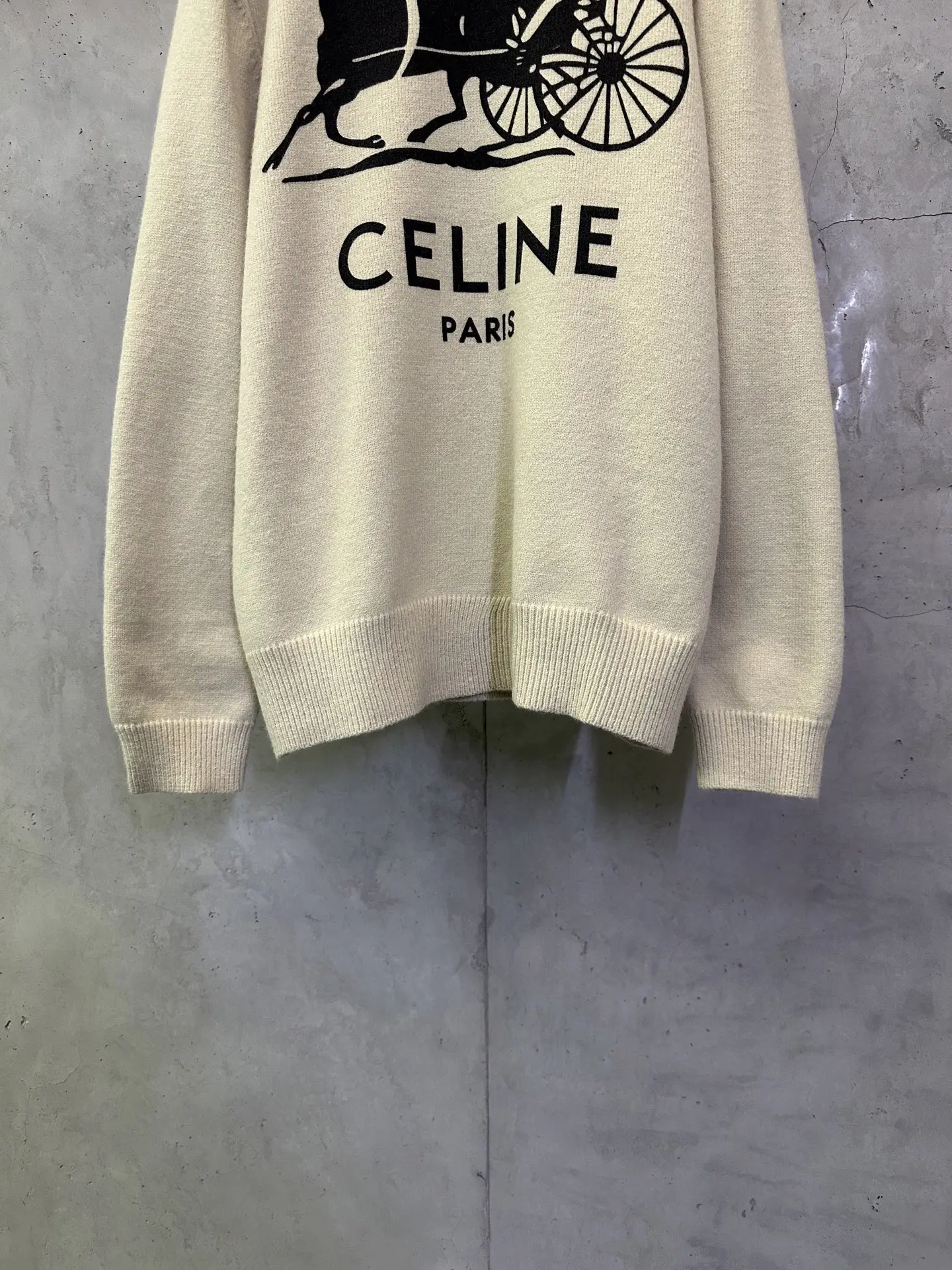 Celine Horse and Carriage Logo Knit Sweater D31012895 — view 4