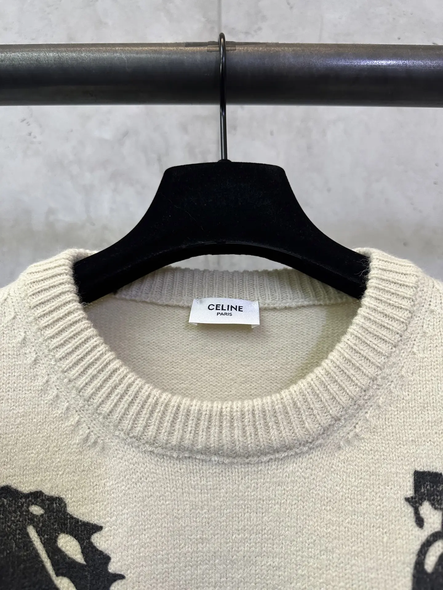 Celine Horse and Carriage Logo Knit Sweater D31012895 — view 7