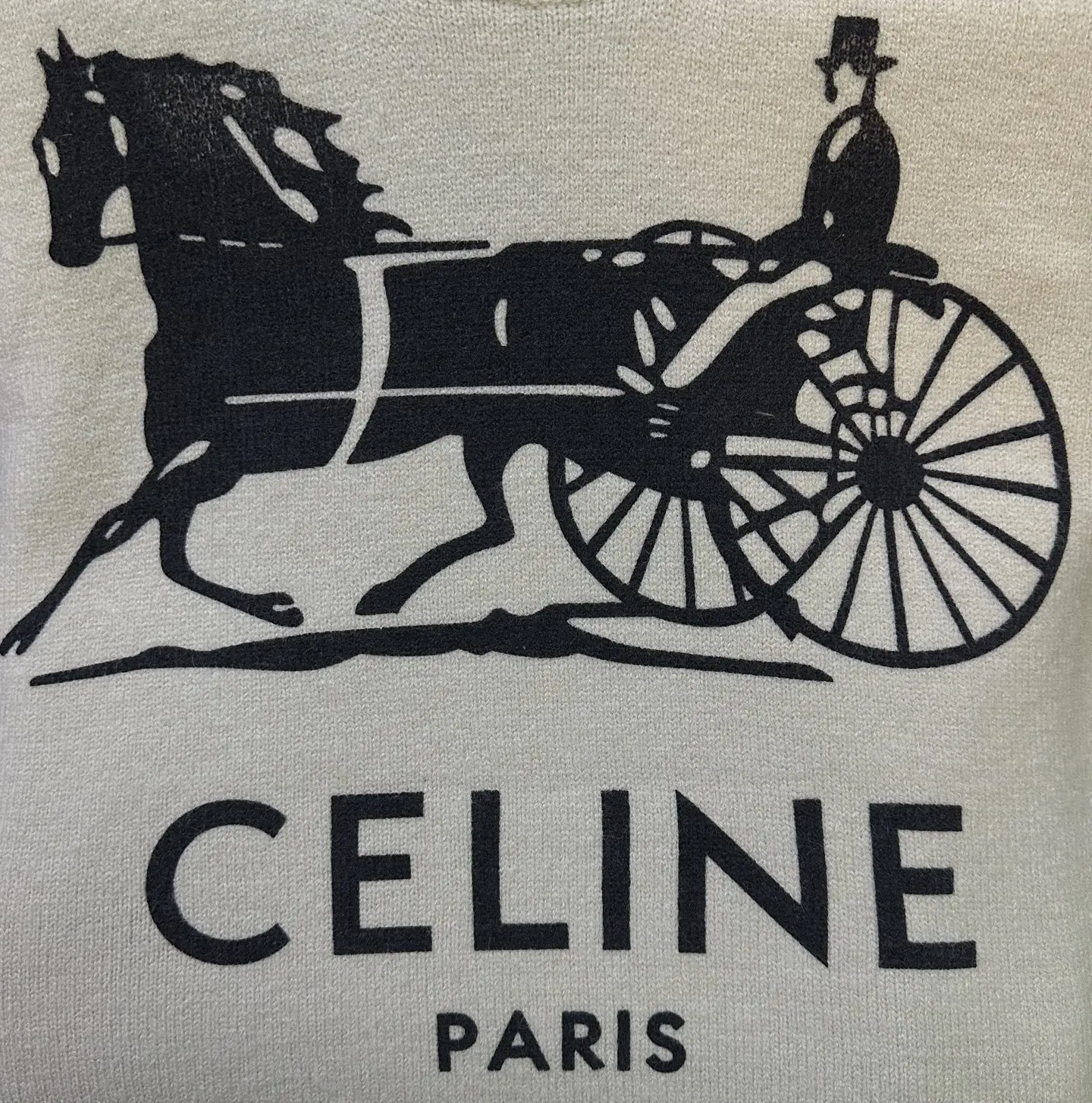 Celine Horse and Carriage Logo Knit Sweater D31012895 — view 8