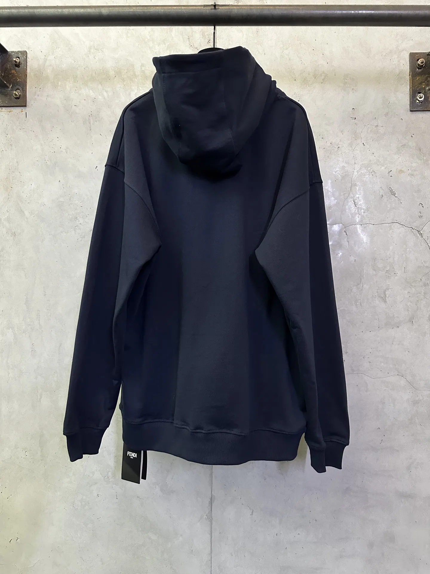 Logo-Embroidered Cotton-Jersey Hoodie D31012861 — view 2