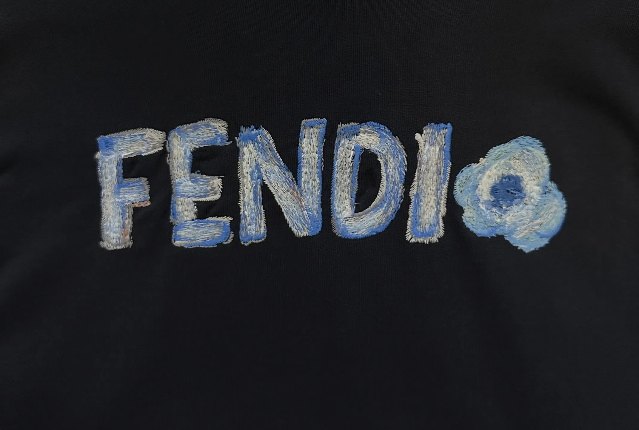 Logo-Embroidered Cotton-Jersey Hoodie D31012861 — view 8