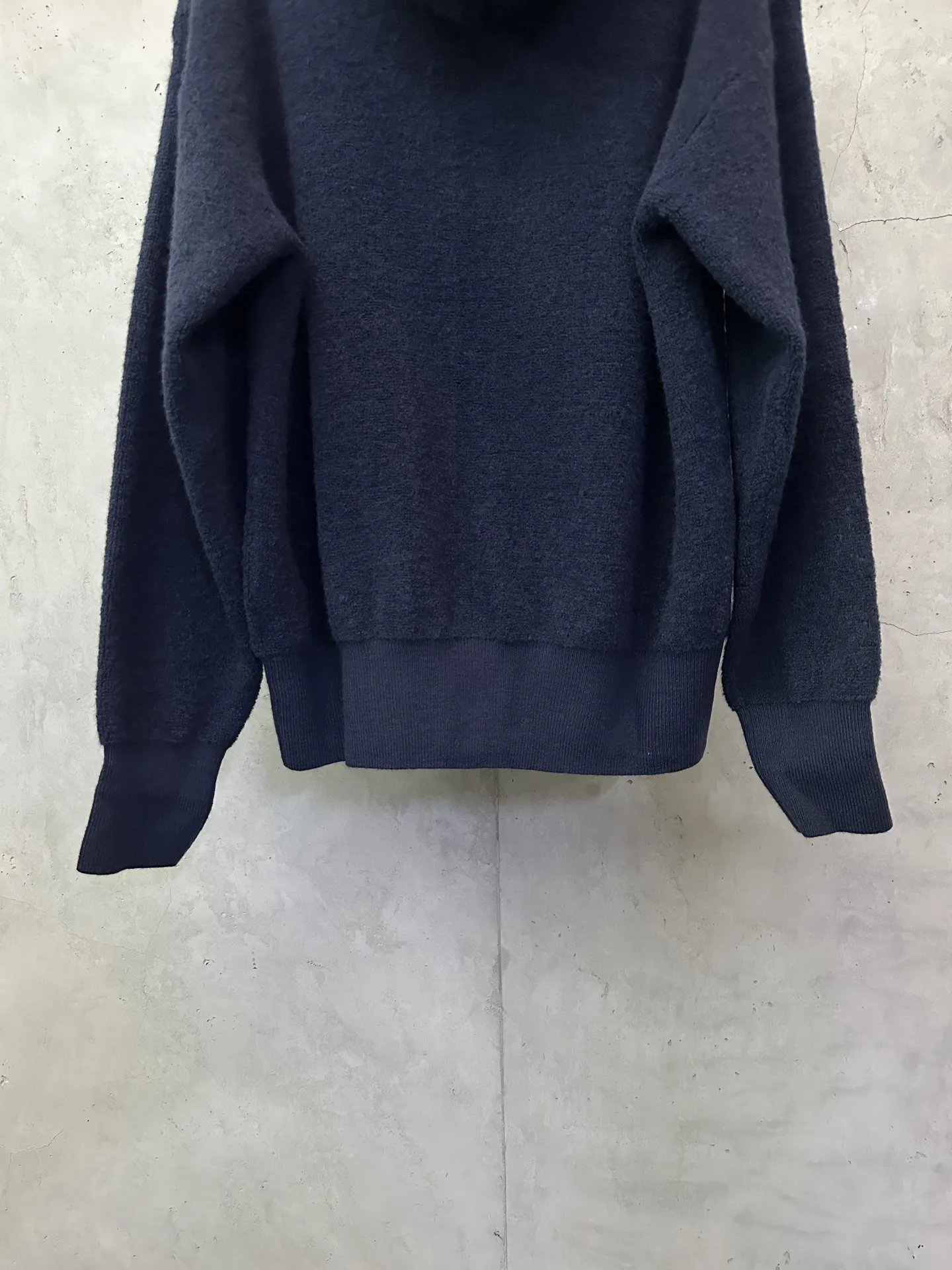 Anagram Embroidered Wool-Blend Zip-Up Hoodie D31024438 — view 6