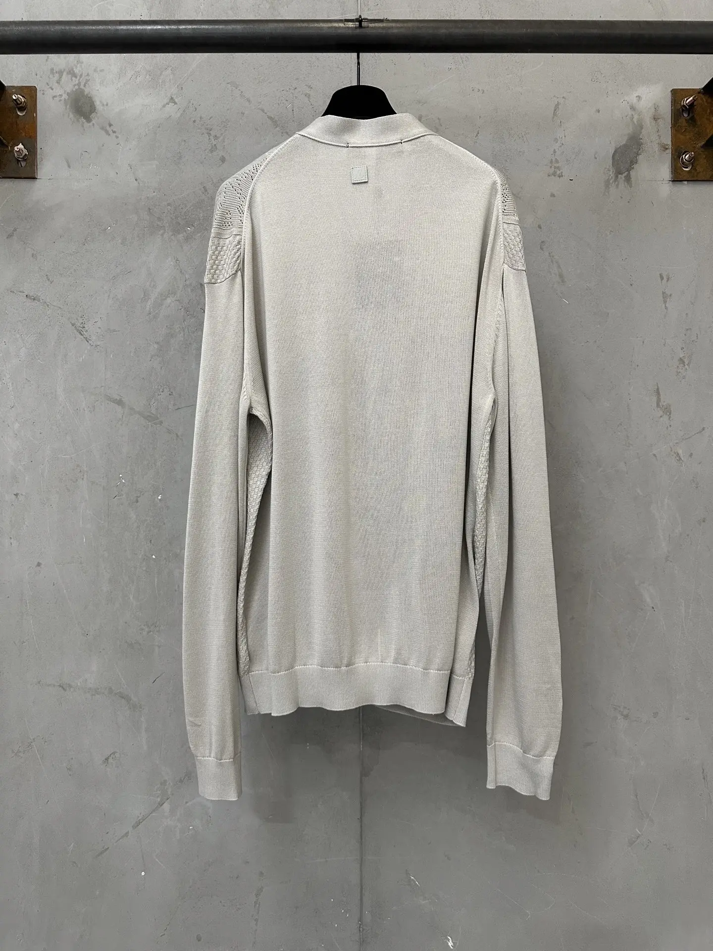 Logo Jacquard Silk-Blend Knit Cardigan D31018984 — view 2