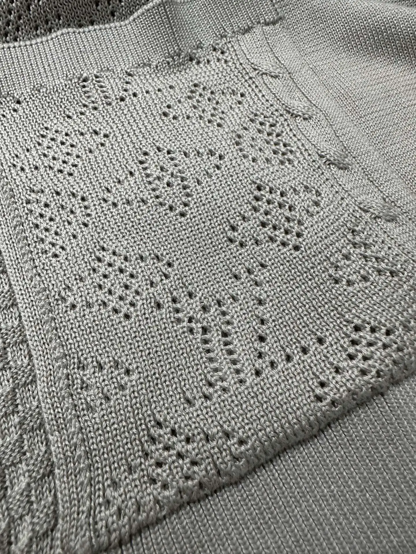 Logo Jacquard Silk-Blend Knit Cardigan D31018984 — view 9