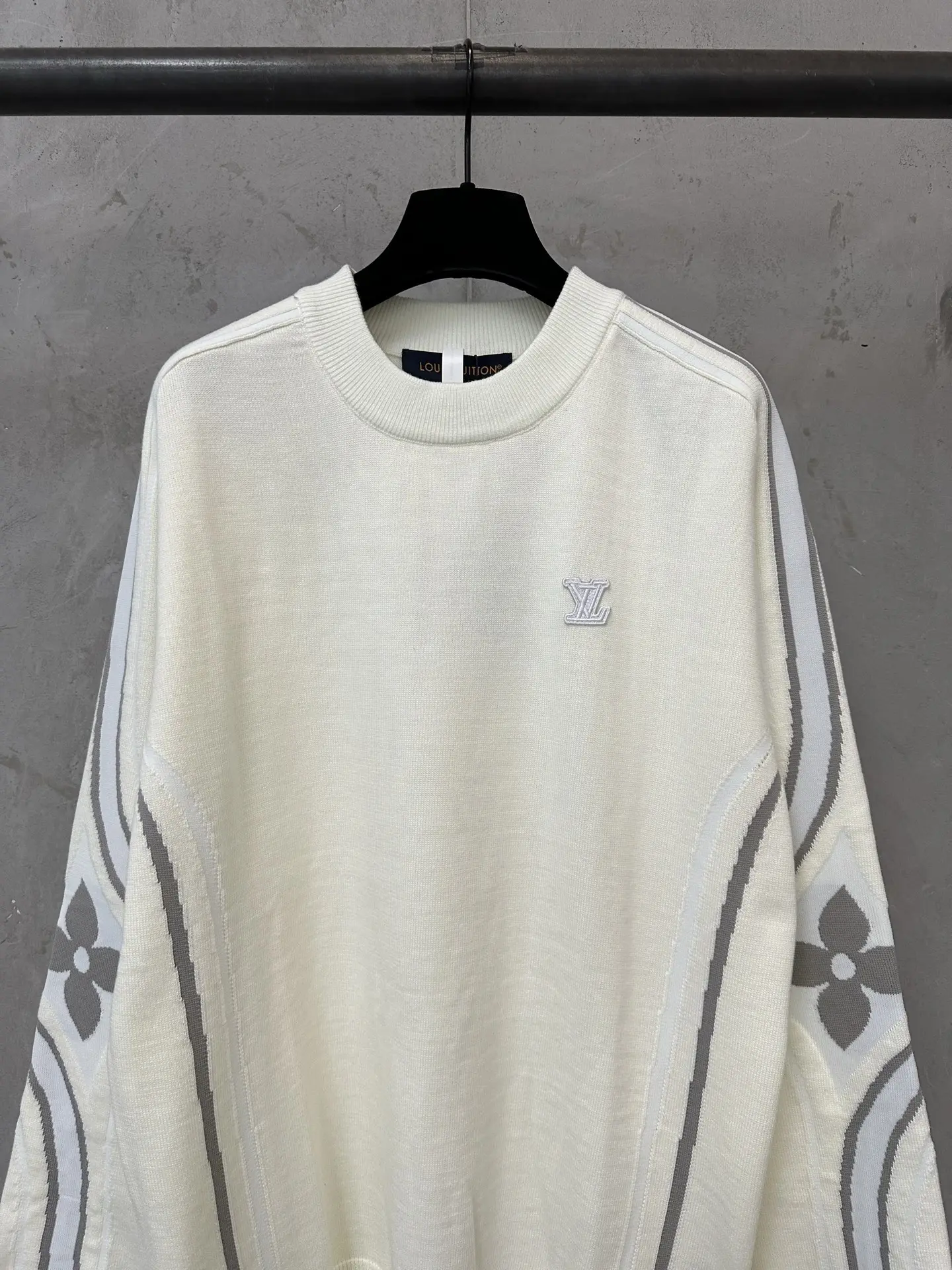 Monogram Intarsia Wool-Blend Crew-Neck Sweater D31520195 — view 3