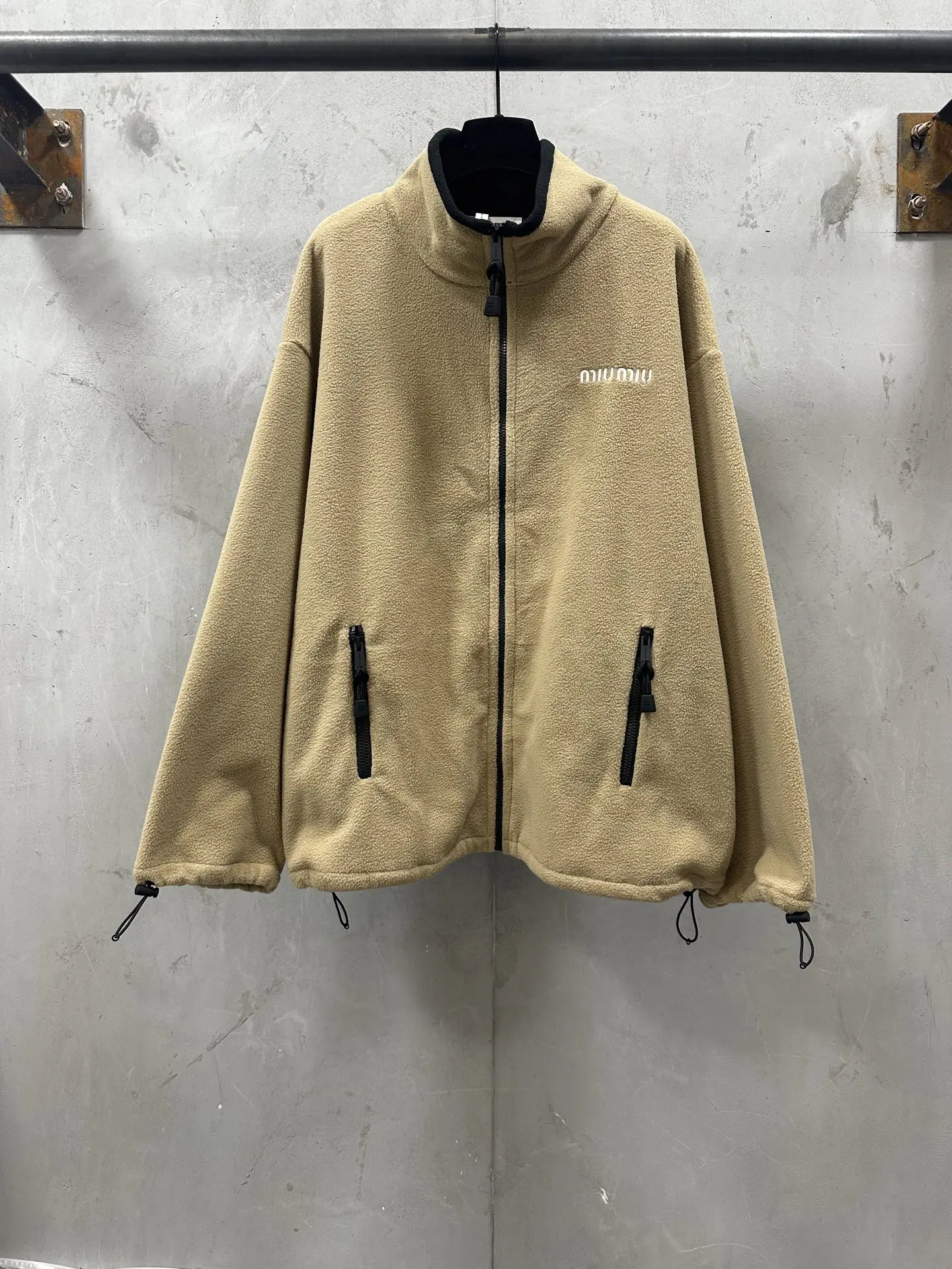 Logo-Embroidered Fleece Zip-Up Jacket D32023568