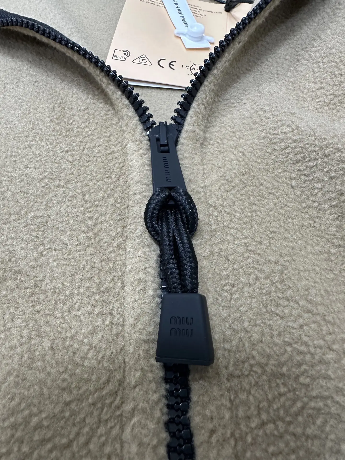 Logo-Embroidered Fleece Zip-Up Jacket D32023568 — view 8