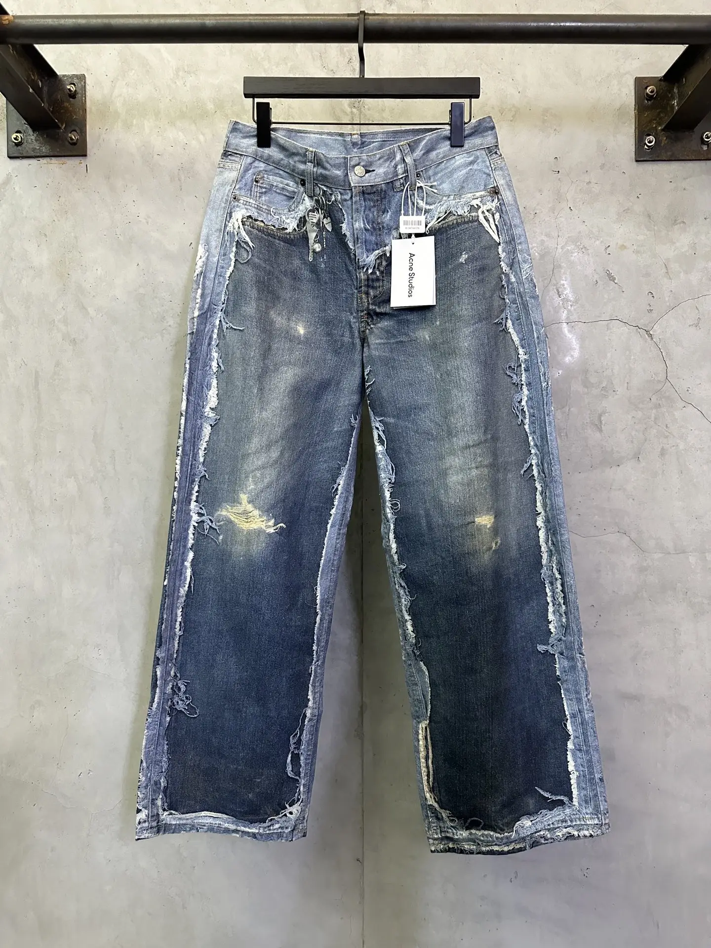 3D-Print Trompe L'oeil Distressed Jeans D32012784