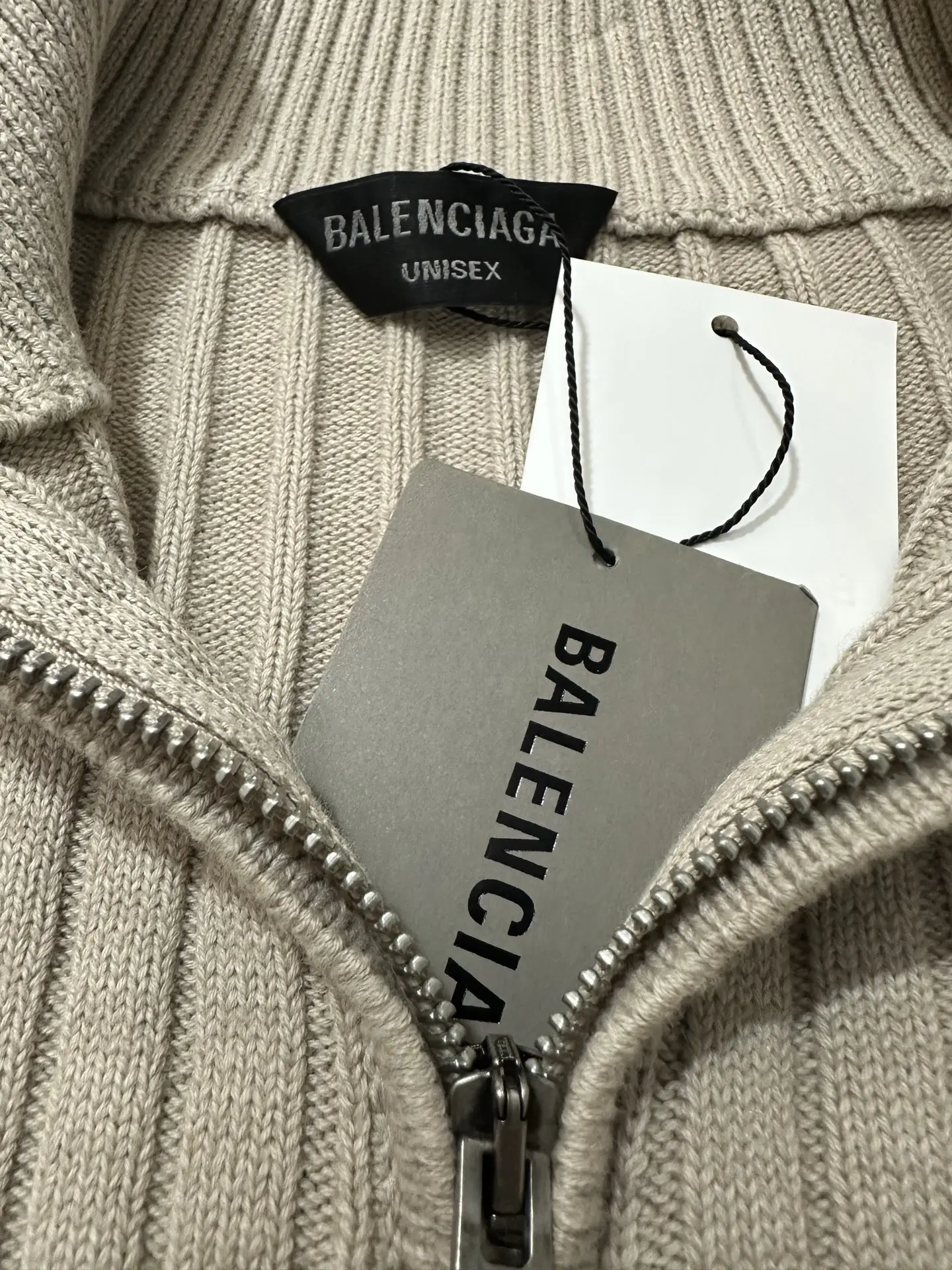 Half-Zip Ribbed Cotton Knit Sweater D32020141 — view 6