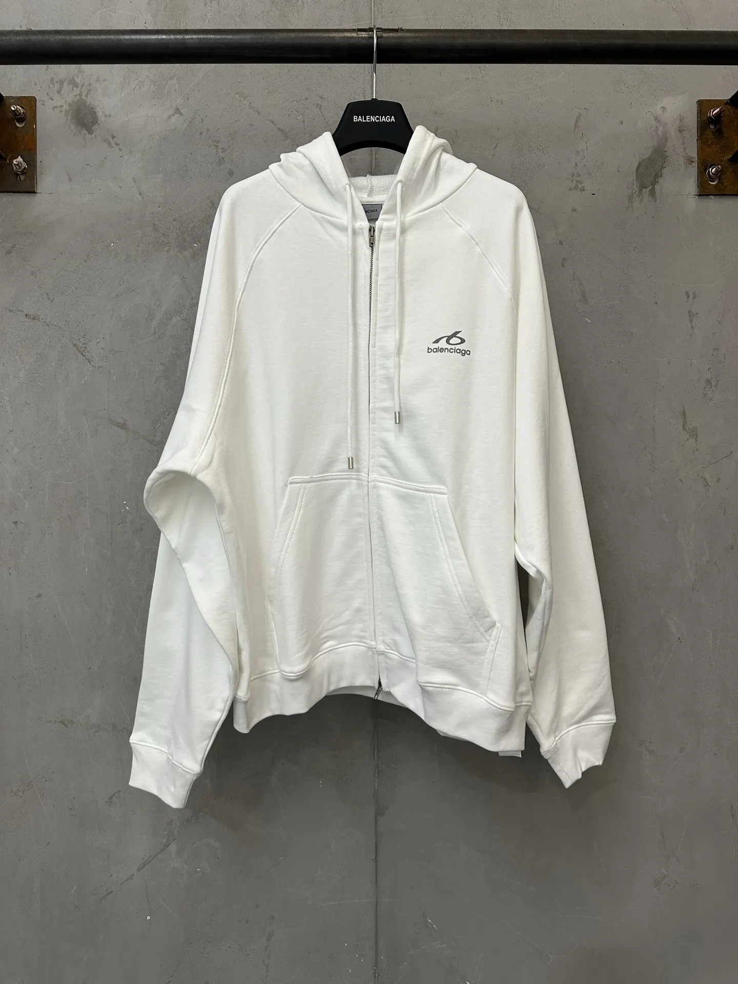 Logo Reflective Zip-Up Hoodie D32020139