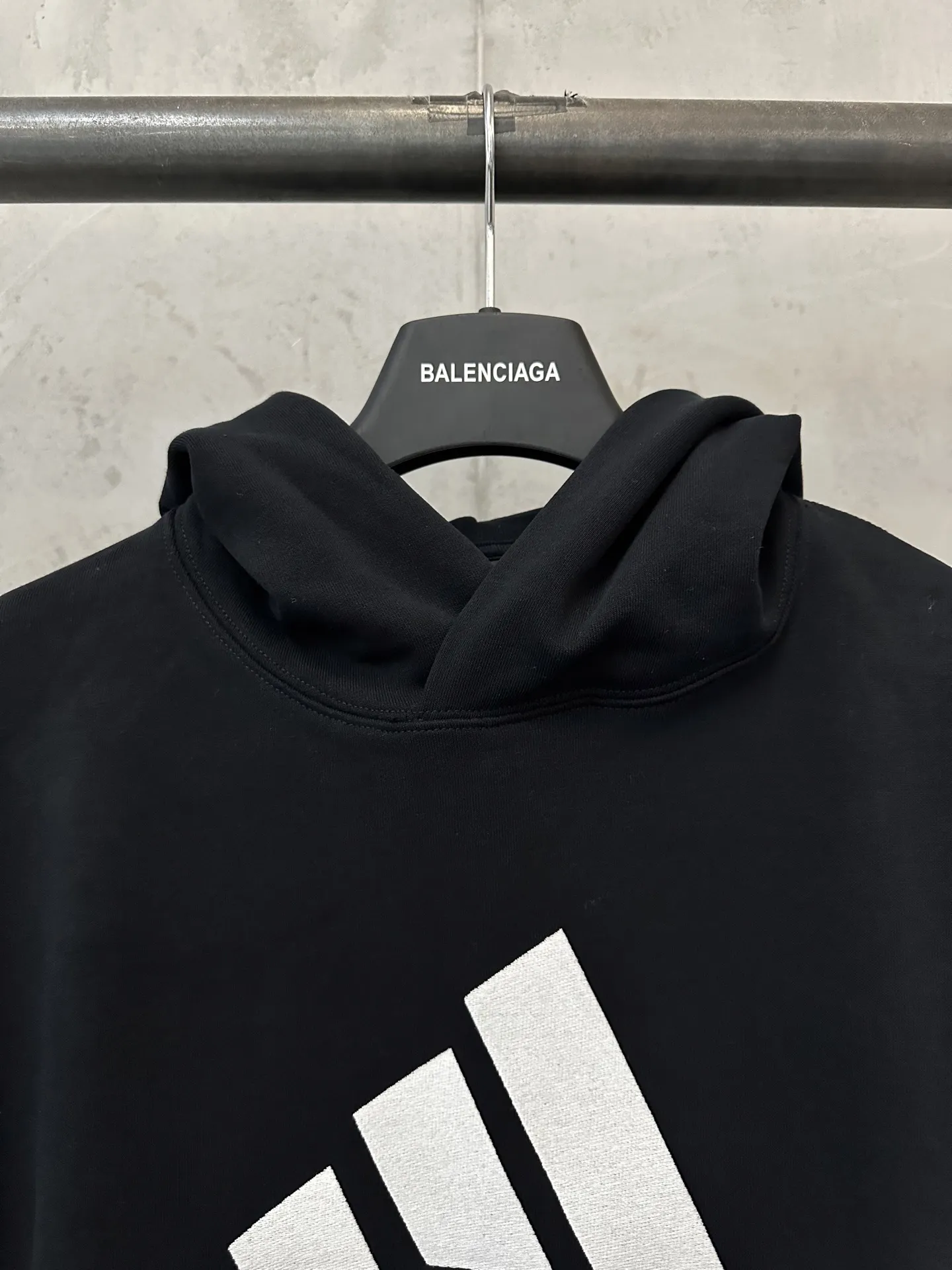 Balenciaga x Adidas Embroidered Logo Hoodie D32021789 — view 5