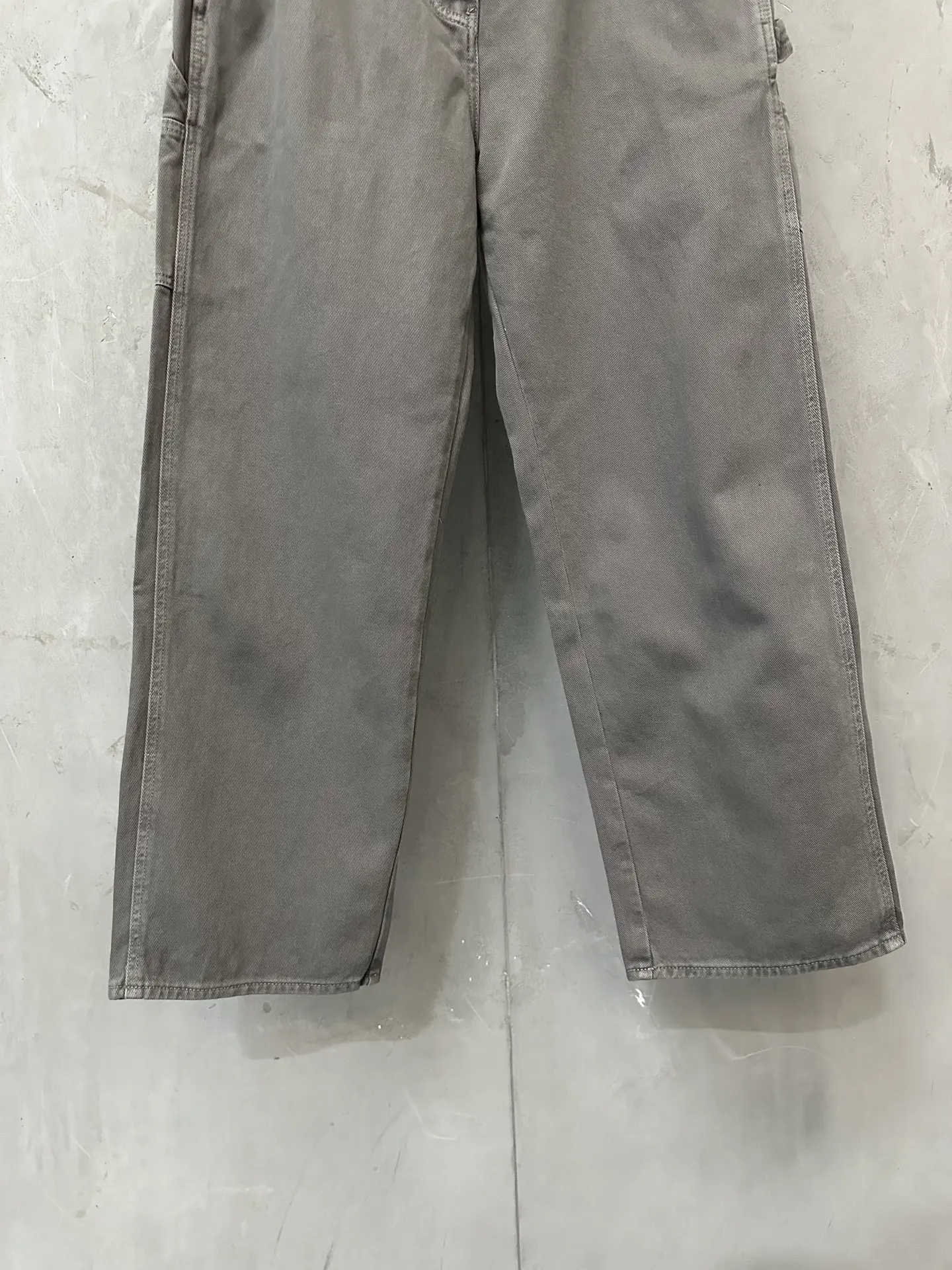 Embroidered Washed Denim Straight-Leg Trousers D32023523 — view 4