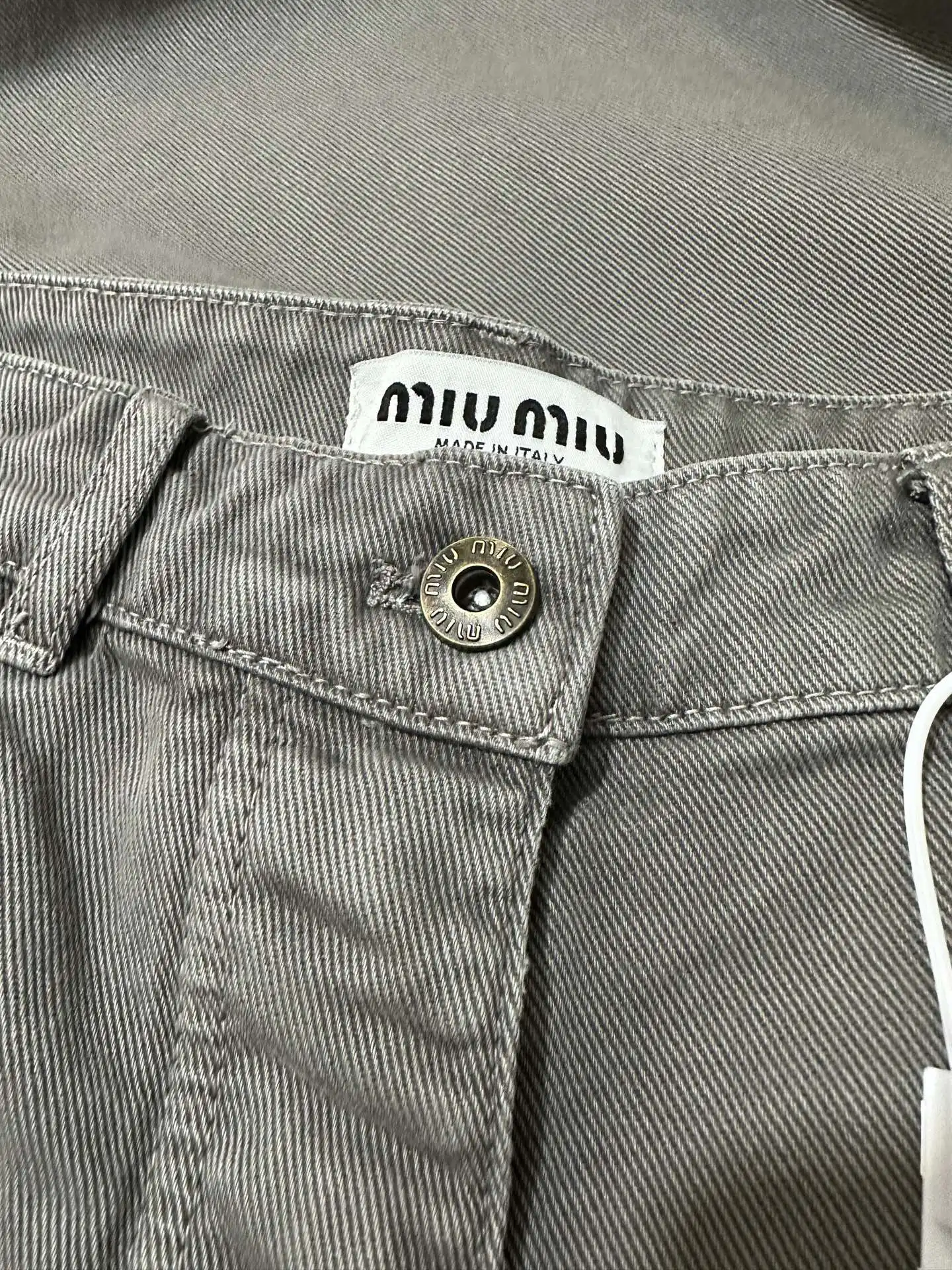 Embroidered Washed Denim Straight-Leg Trousers D32023523 — view 5