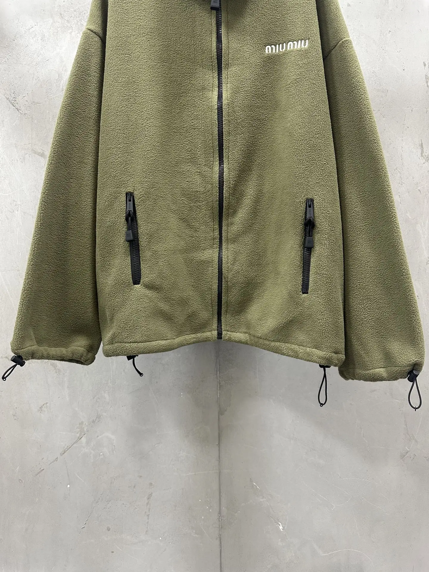 Embroidered Fleece Zip-Up Jacket D32023569 — view 4