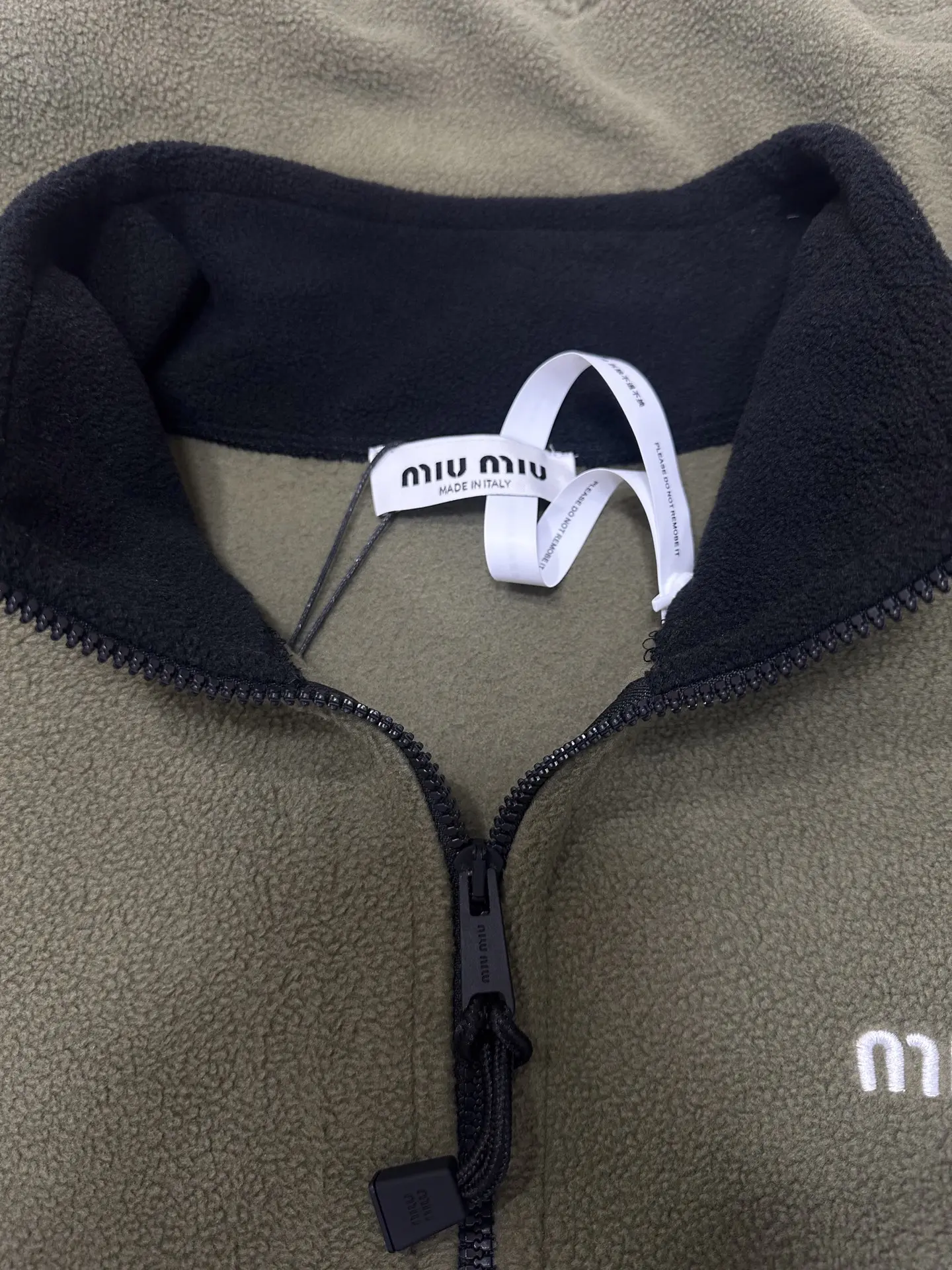 Embroidered Fleece Zip-Up Jacket D32023569 — view 6