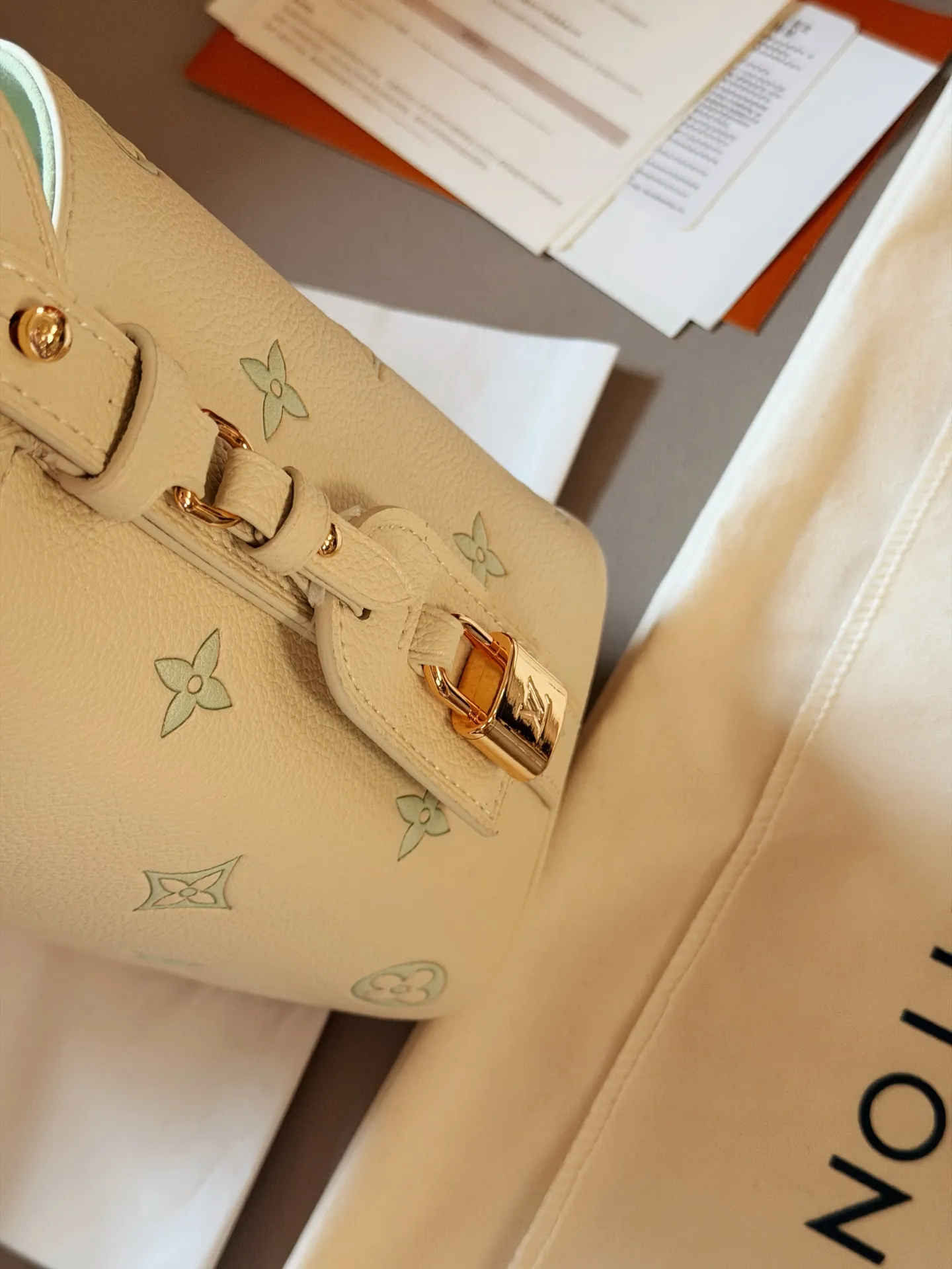 Monogram Embossed Leather Bucket Bag D32018074 — view 4