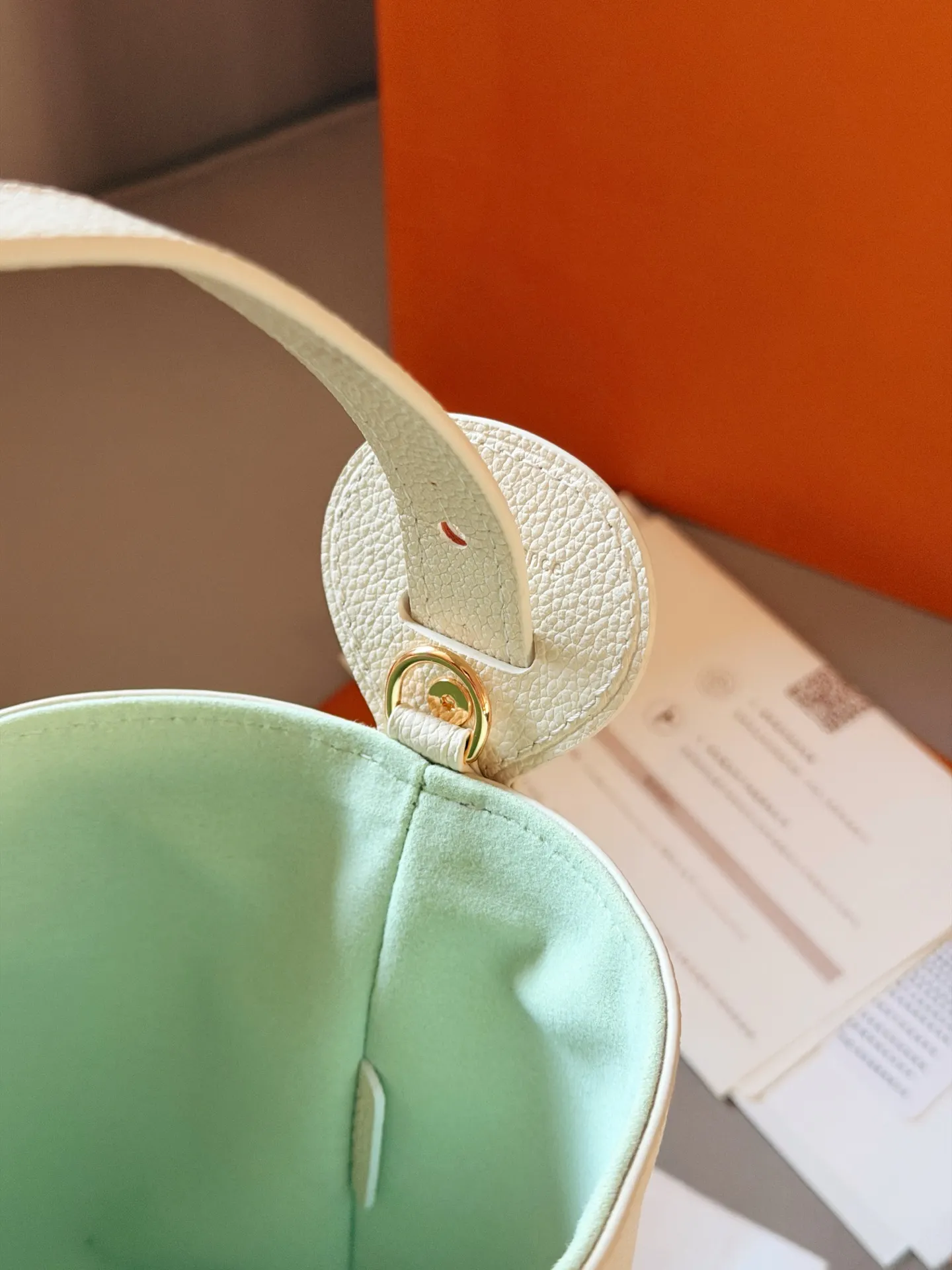 Monogram Embossed Leather Bucket Bag D32018074 — view 6