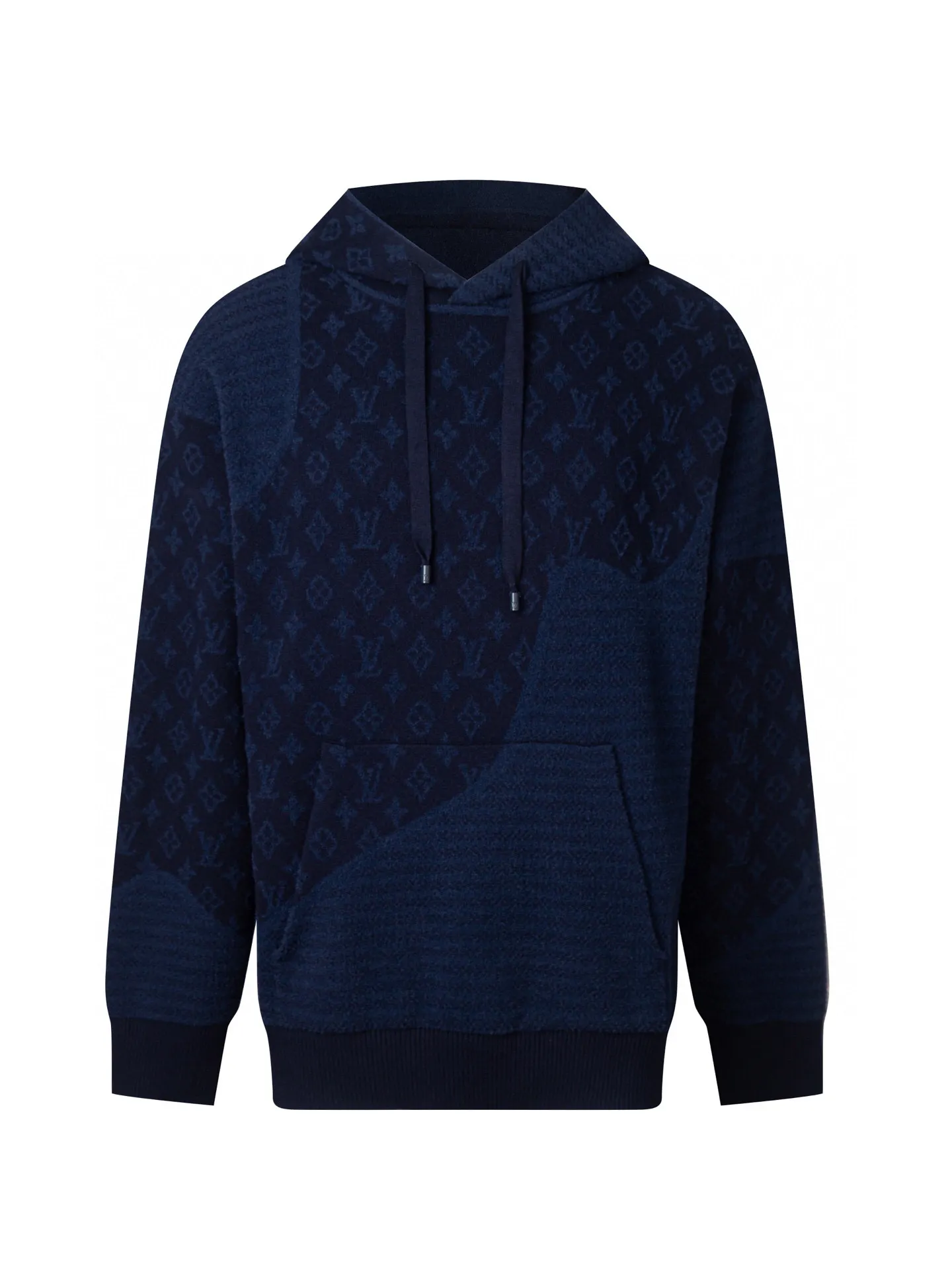 Monogram Velvet Patchwork Hooded Sweater D32516403 — view 2