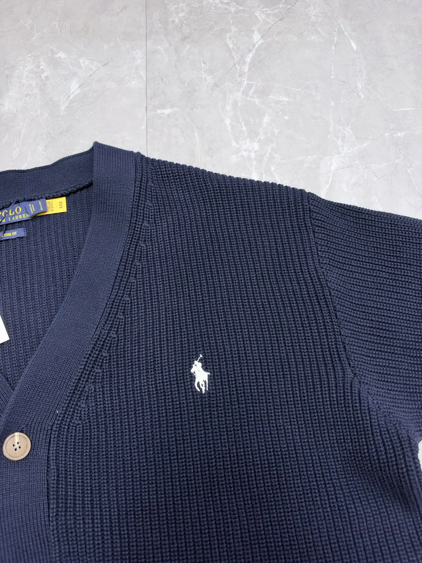 Polo Ralph Lauren Cotton V-Neck Cardigan D32520499 — view 4