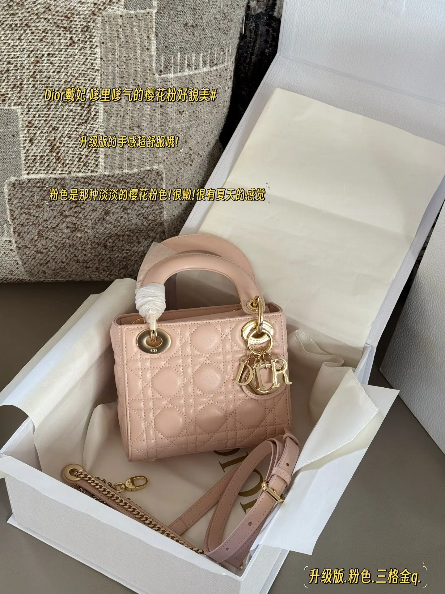 Lady Dior Quilted Lambskin Top-Handle Bag D32518183 — view 10