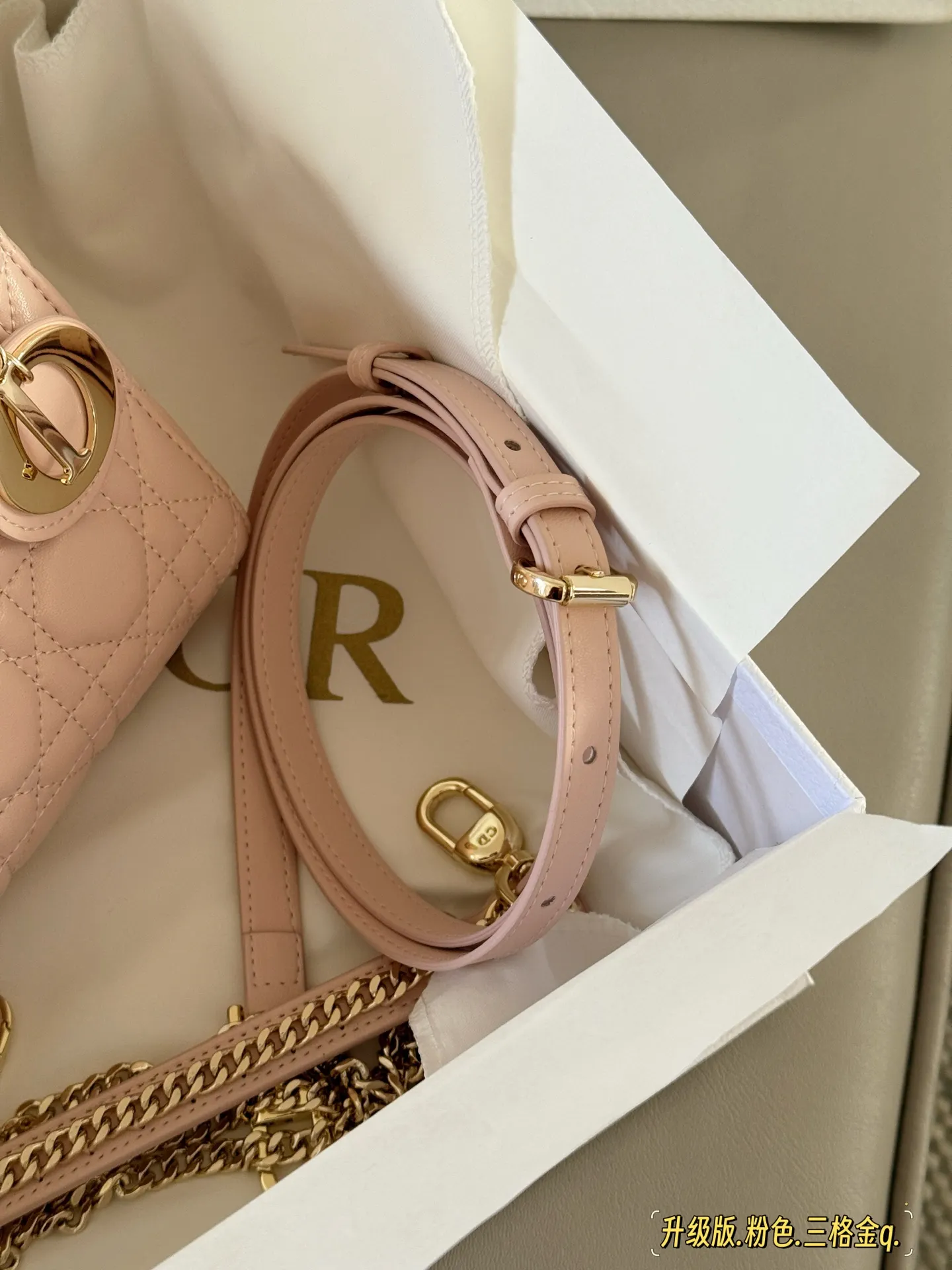 Lady Dior Quilted Lambskin Top-Handle Bag D32518183 — view 18