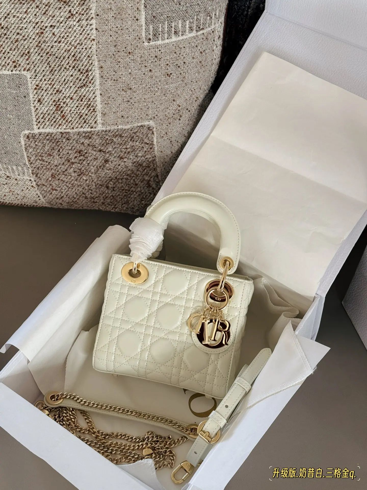 Lady Dior Quilted Lambskin Top-Handle Bag D32518183 — view 2