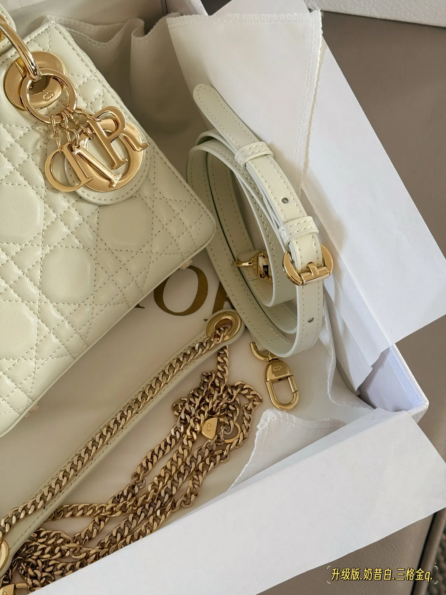 Lady Dior Quilted Lambskin Top-Handle Bag D32518183 — view 4