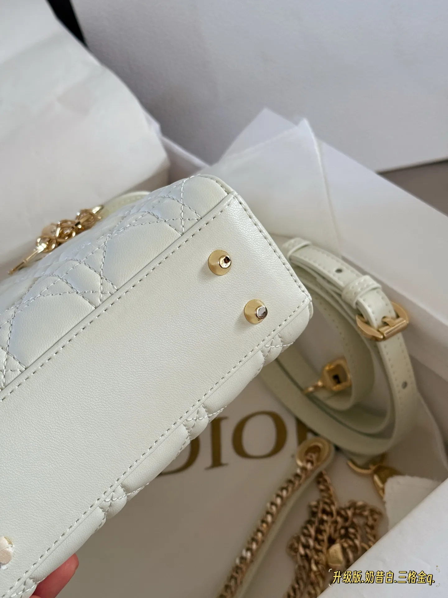 Lady Dior Quilted Lambskin Top-Handle Bag D32518183 — view 7