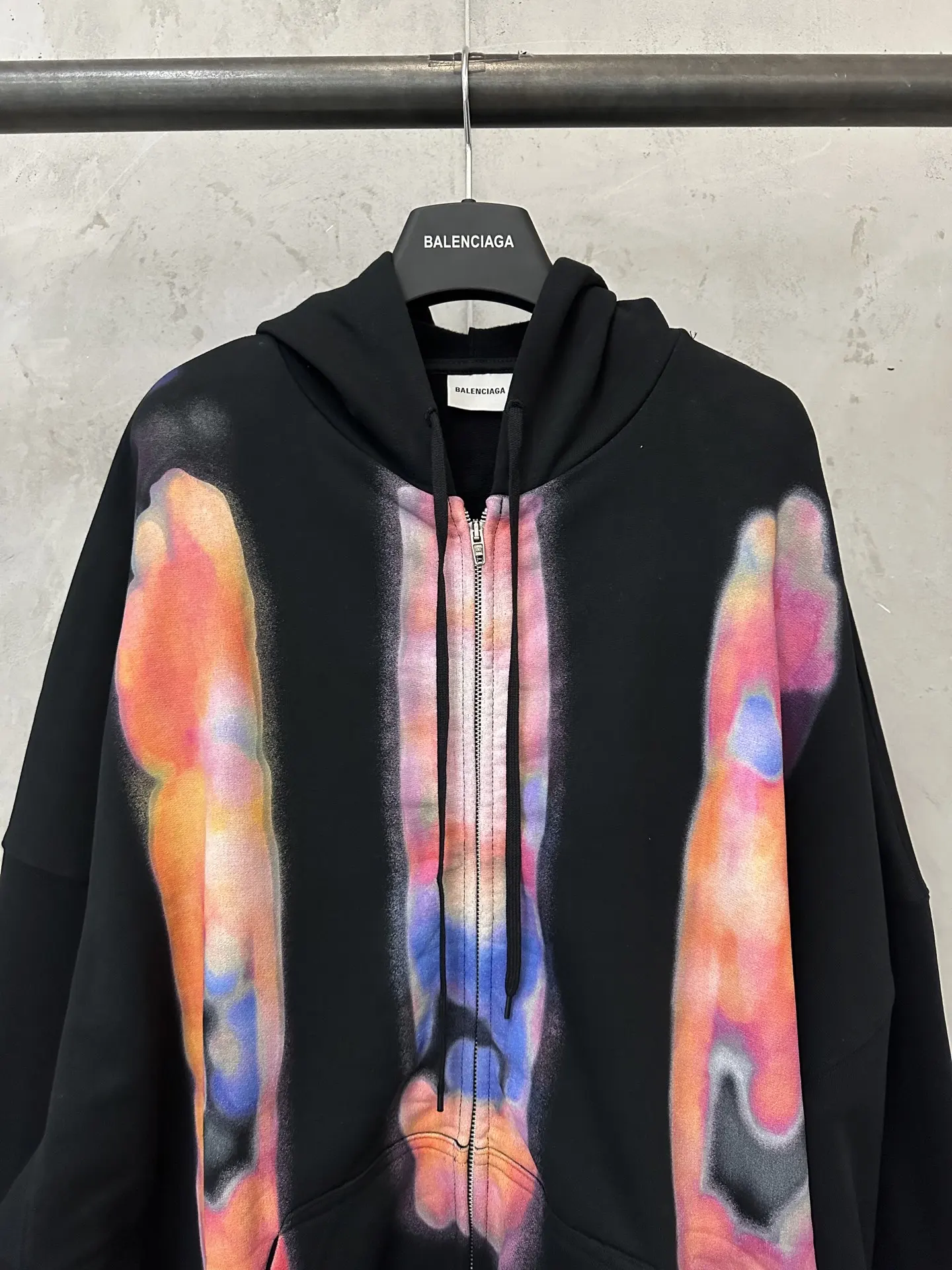 Graphic Print Zip-Up Hoodie D33020147 — view 3