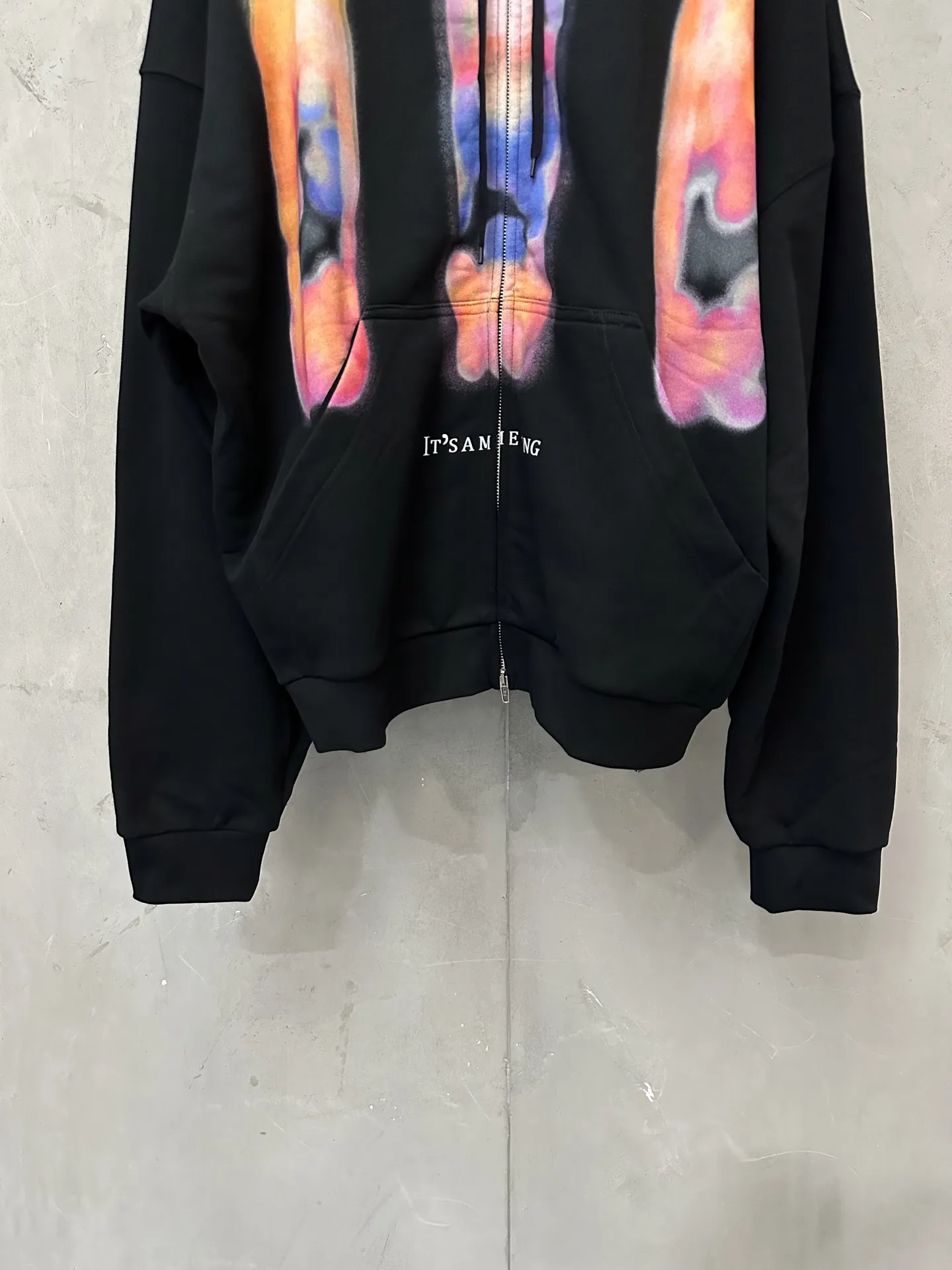 Graphic Print Zip-Up Hoodie D33020147 — view 4