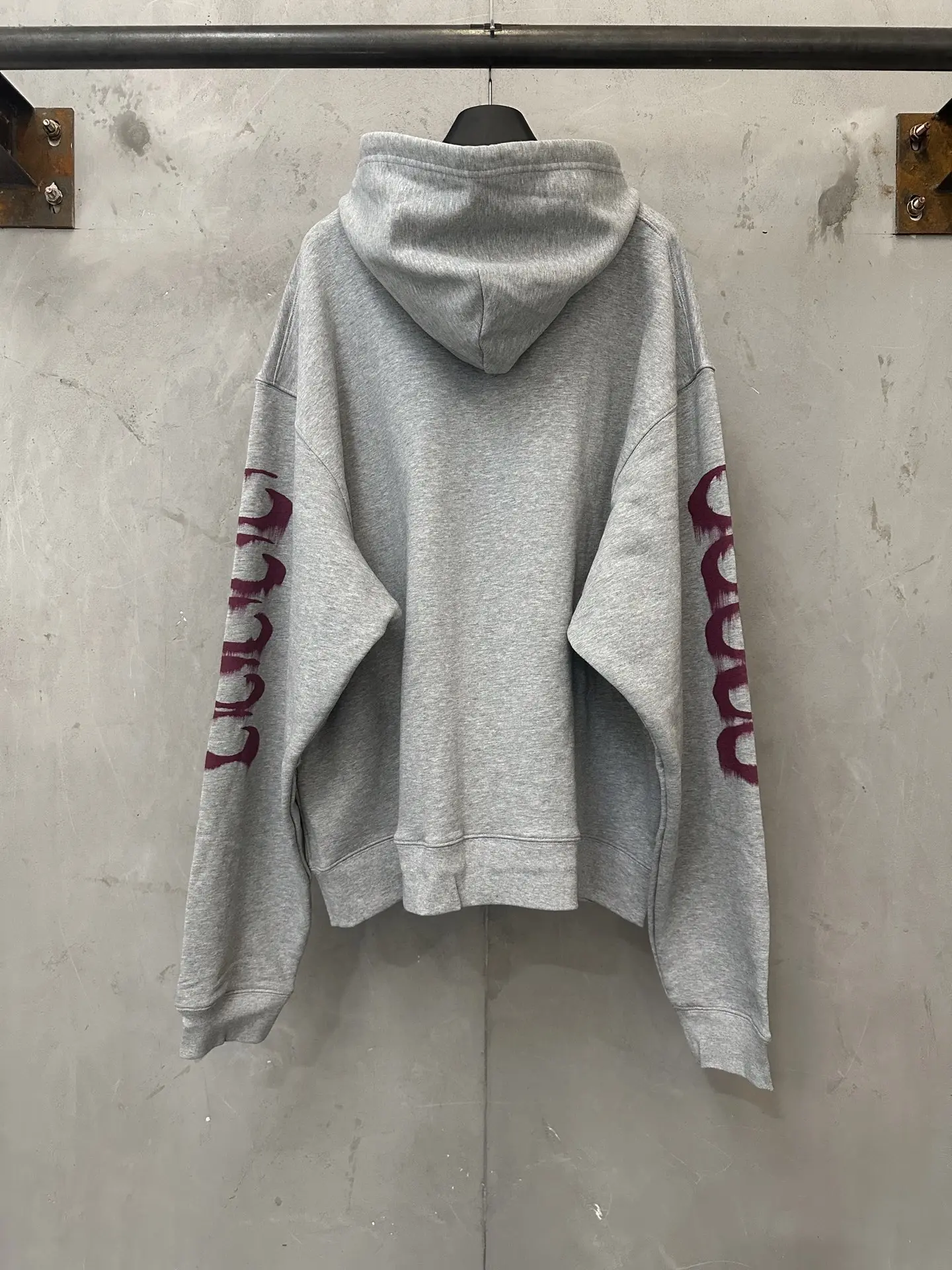 Wet Brush Print Zip-Up Hoodie D33021790 — view 2