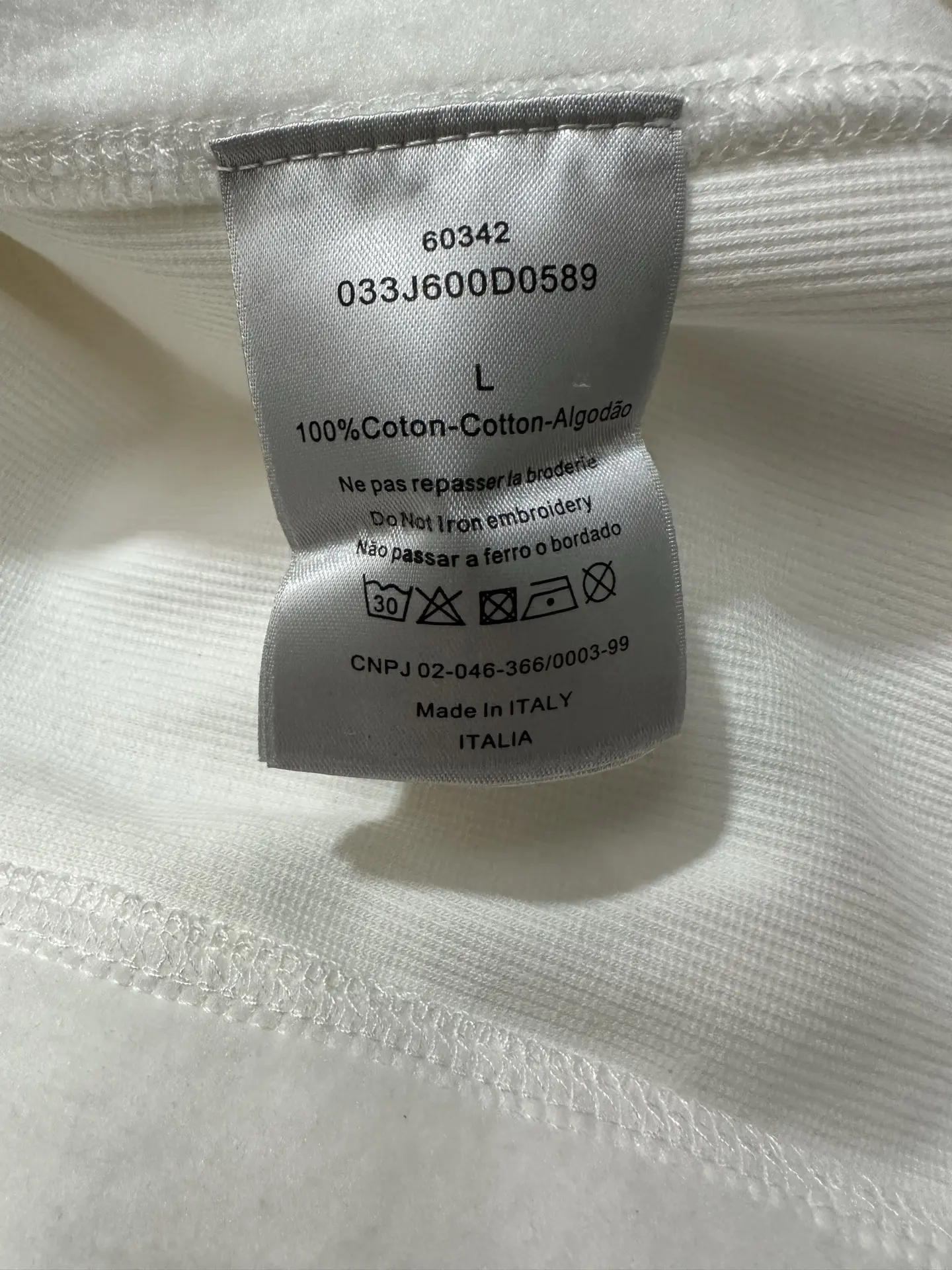 Oblique Jacquard Terry Cotton Hoodie D33021810 — view 10
