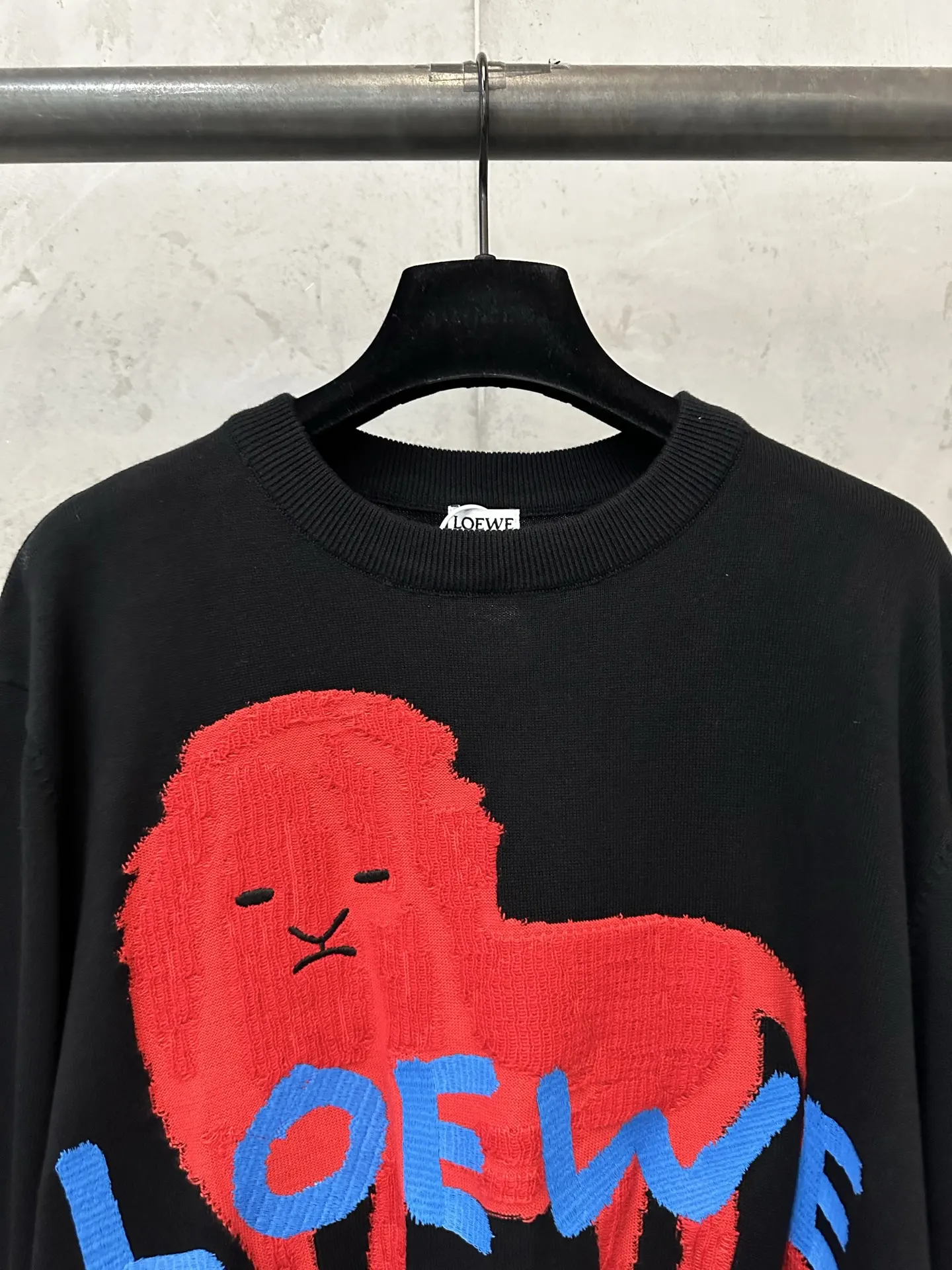Embroidered Lion Intarsia Cotton-Silk Sweater D33021838 — view 5