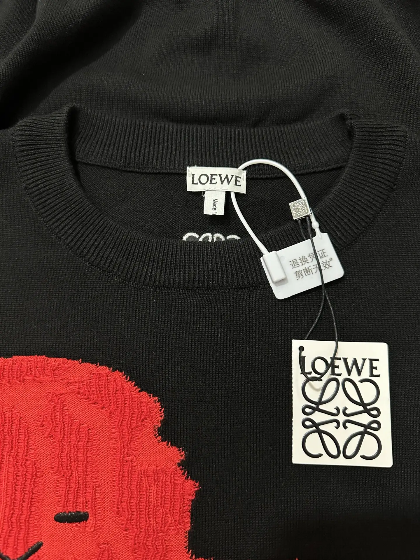 Embroidered Lion Intarsia Cotton-Silk Sweater D33021838 — view 6