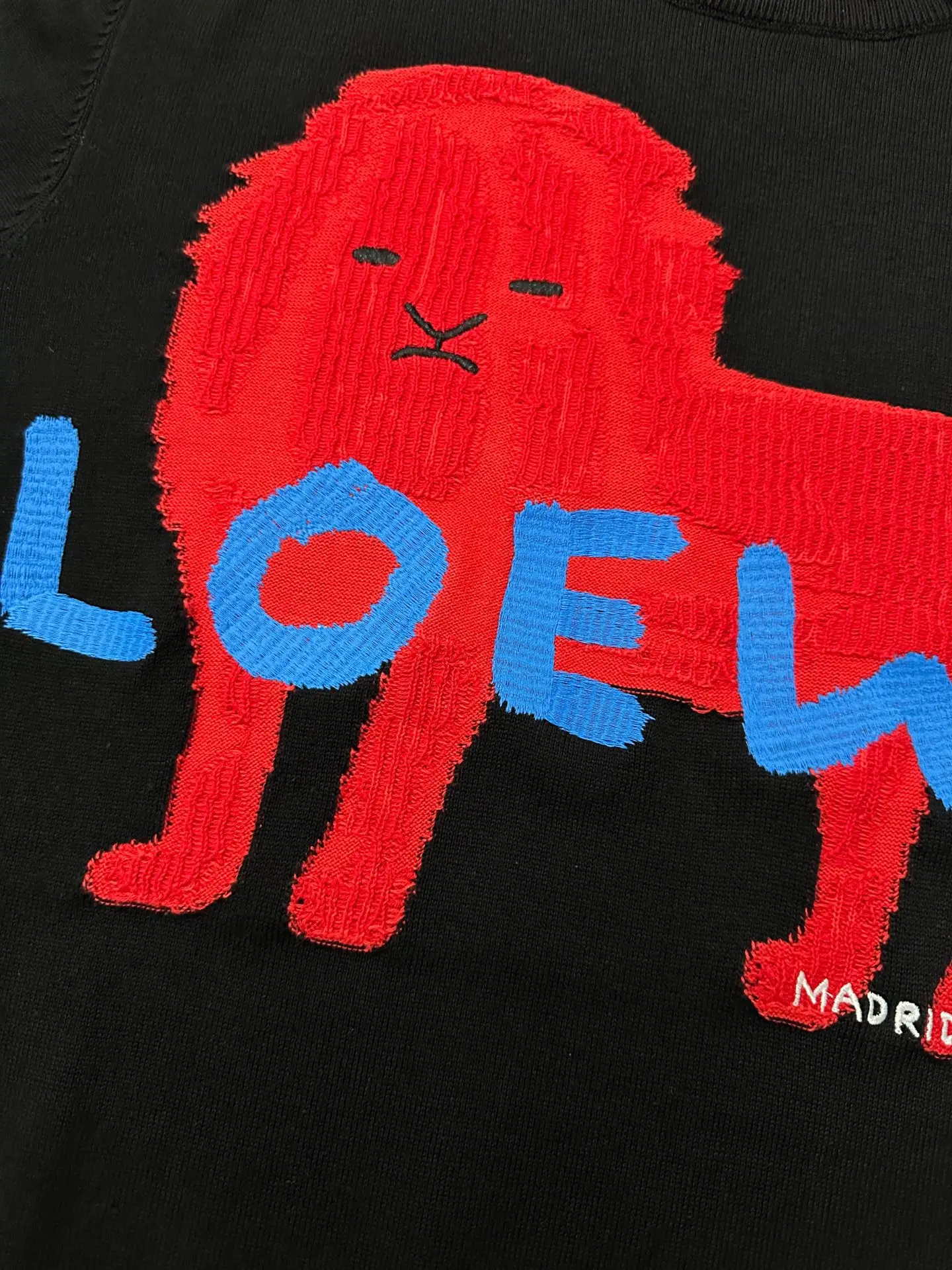 Embroidered Lion Intarsia Cotton-Silk Sweater D33021838 — view 7