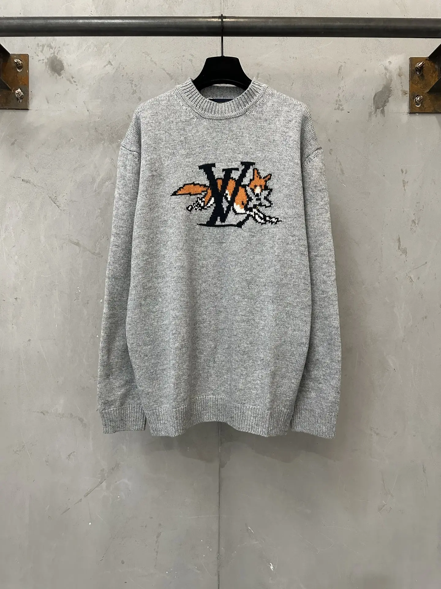 Fox Intarsia Wool-Cashmere Blend Sweater D33023541