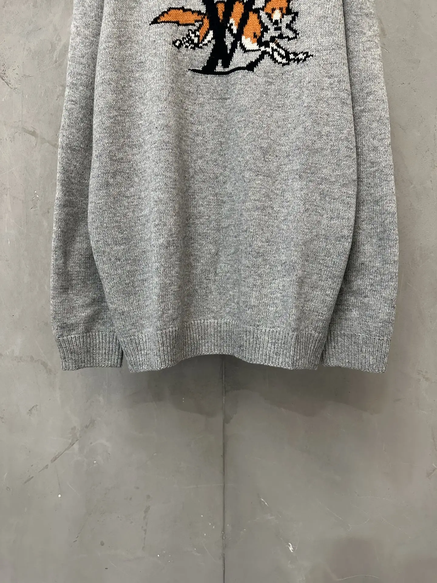 Fox Intarsia Wool-Cashmere Blend Sweater D33023541 — view 4