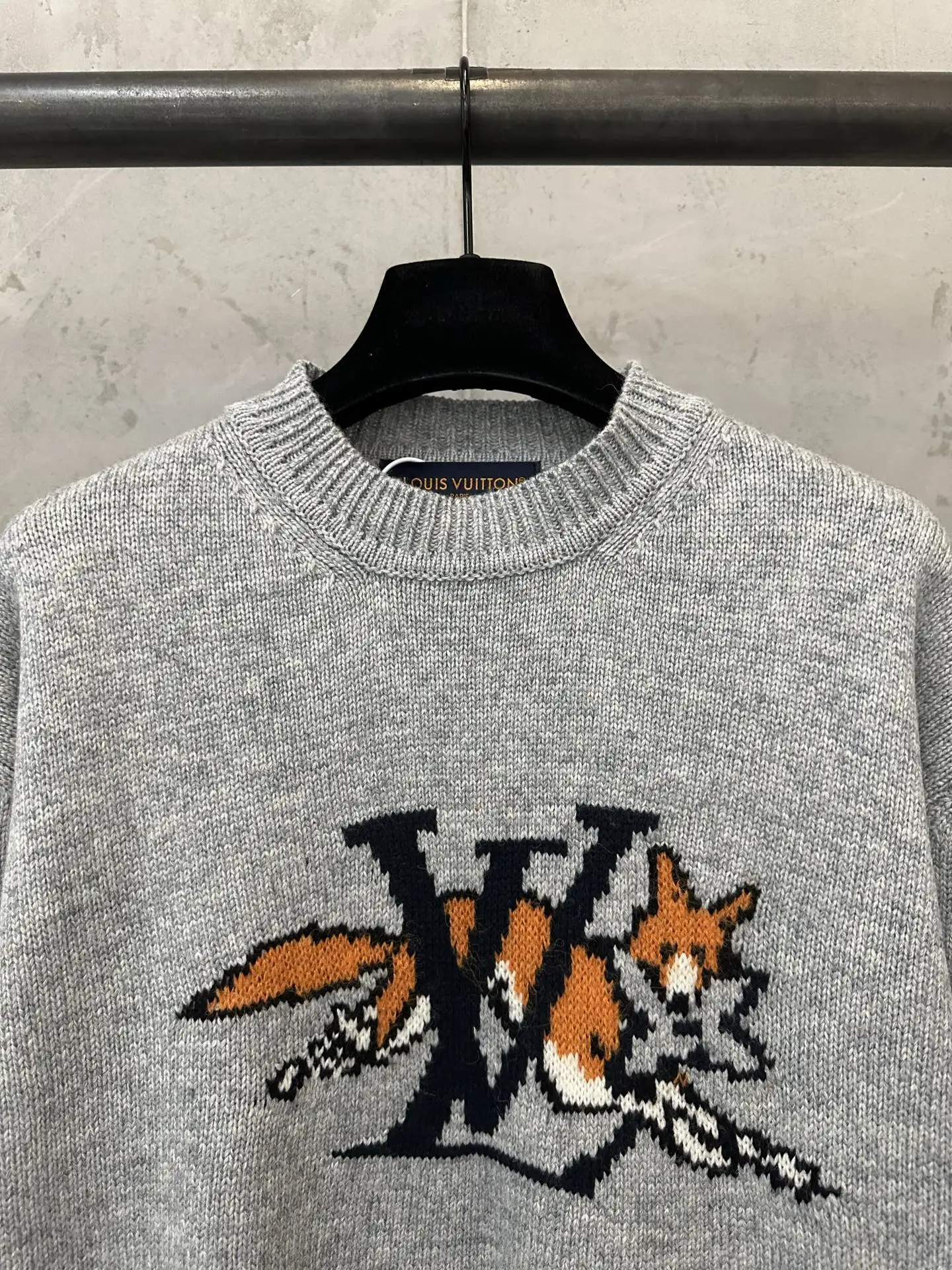 Fox Intarsia Wool-Cashmere Blend Sweater D33023541 — view 5