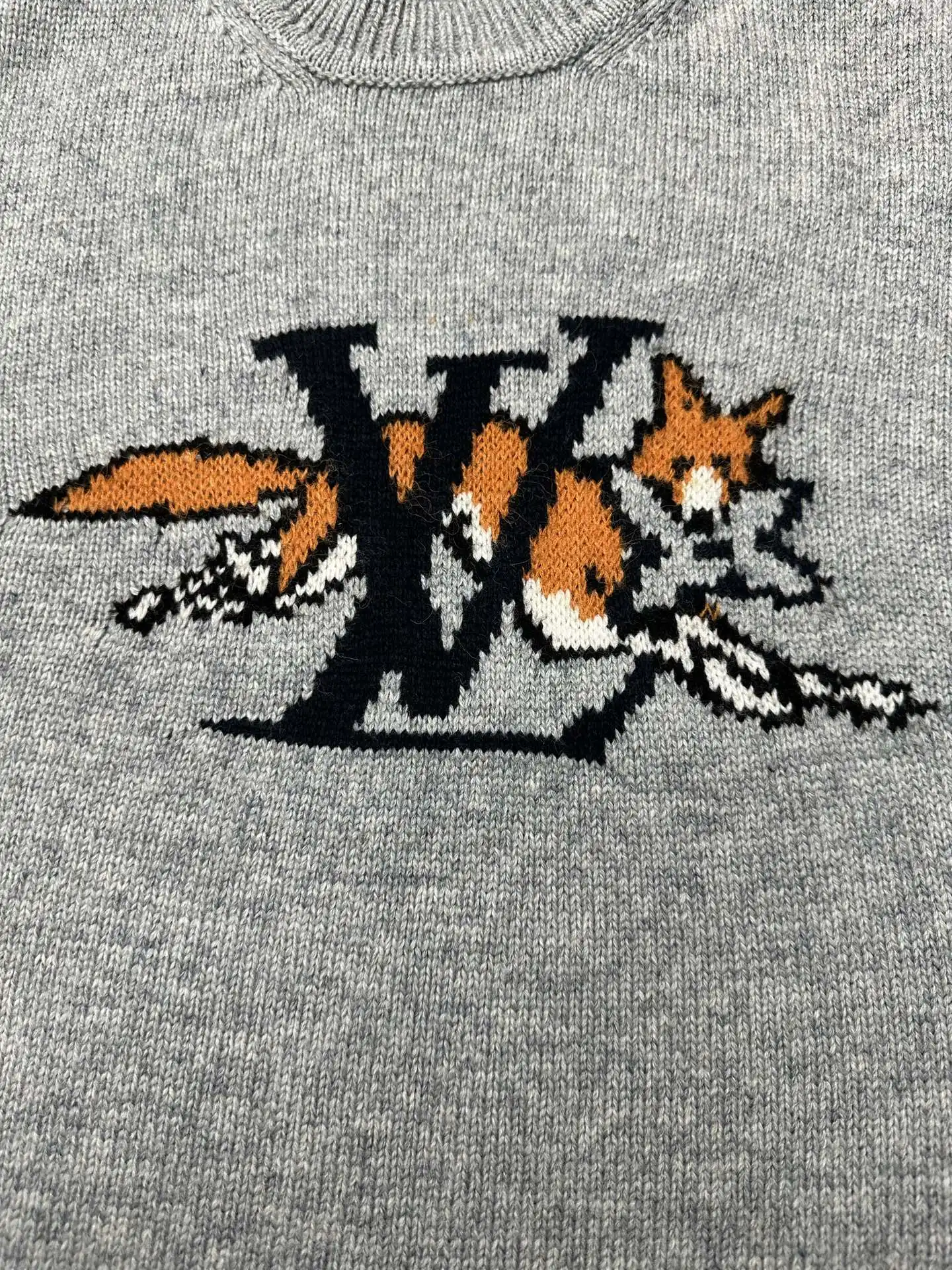 Fox Intarsia Wool-Cashmere Blend Sweater D33023541 — view 7