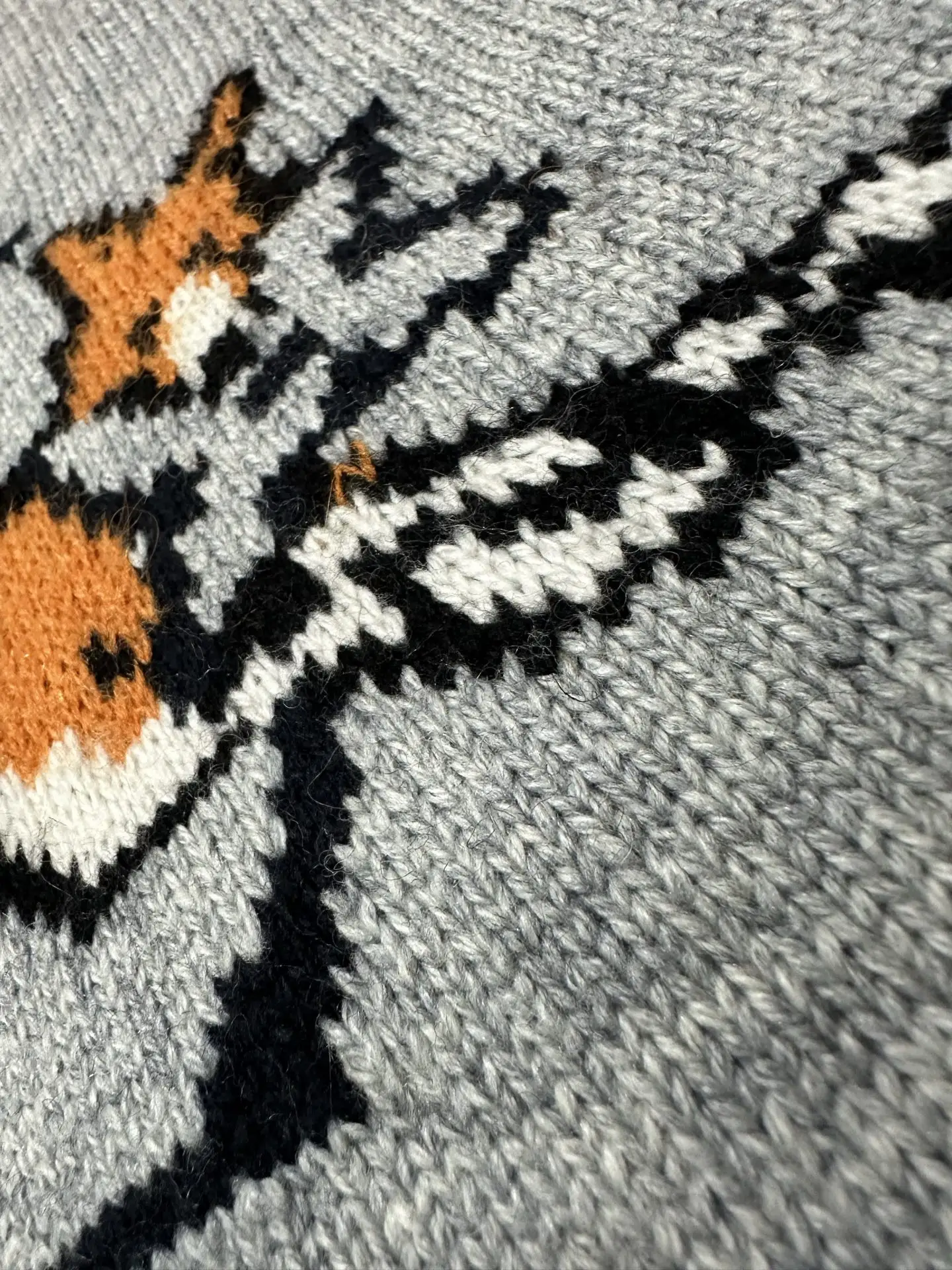 Fox Intarsia Wool-Cashmere Blend Sweater D33023541 — view 8