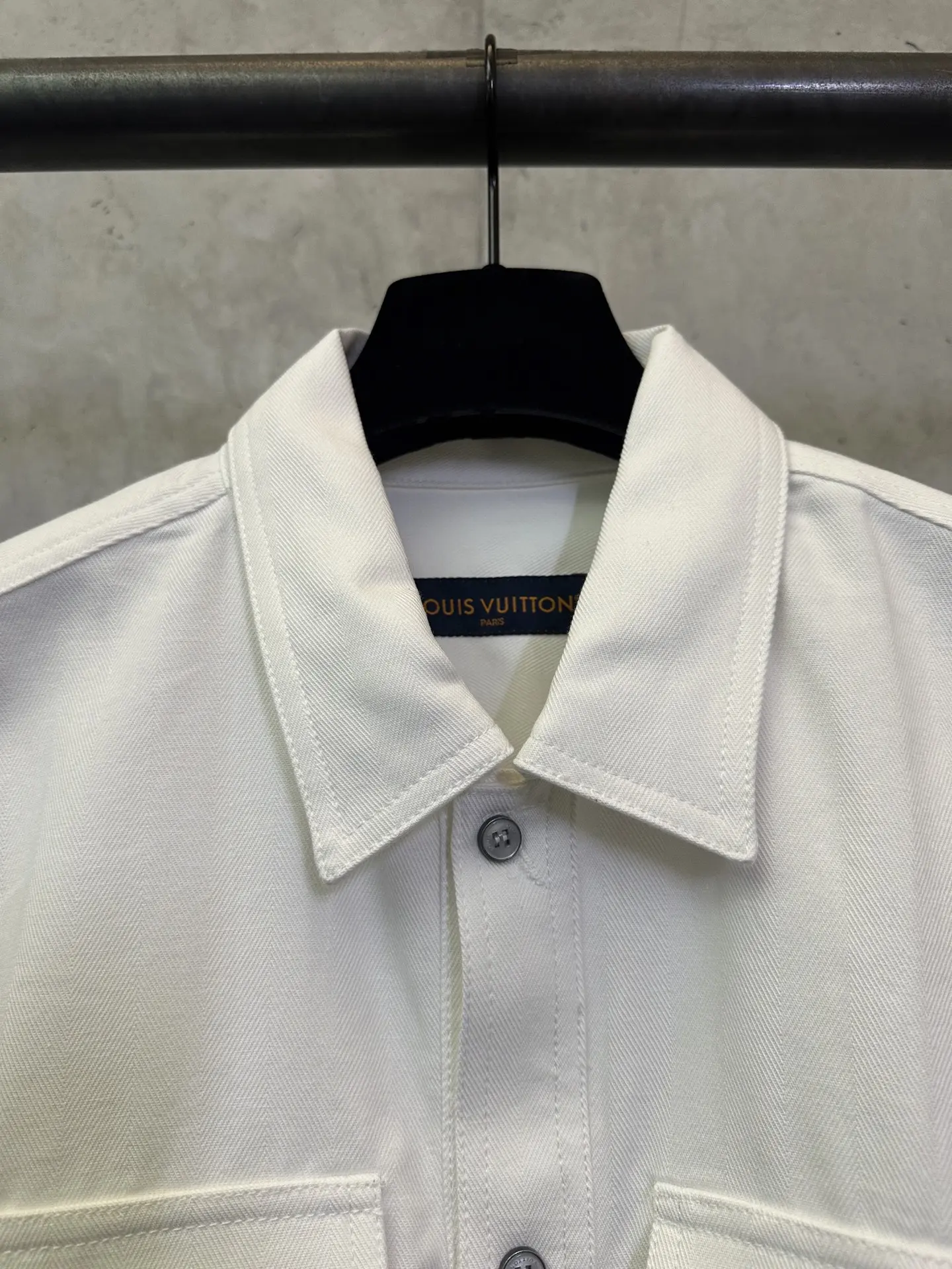 Logo Patch Cotton Poplin Overshirt D33012789 — view 7