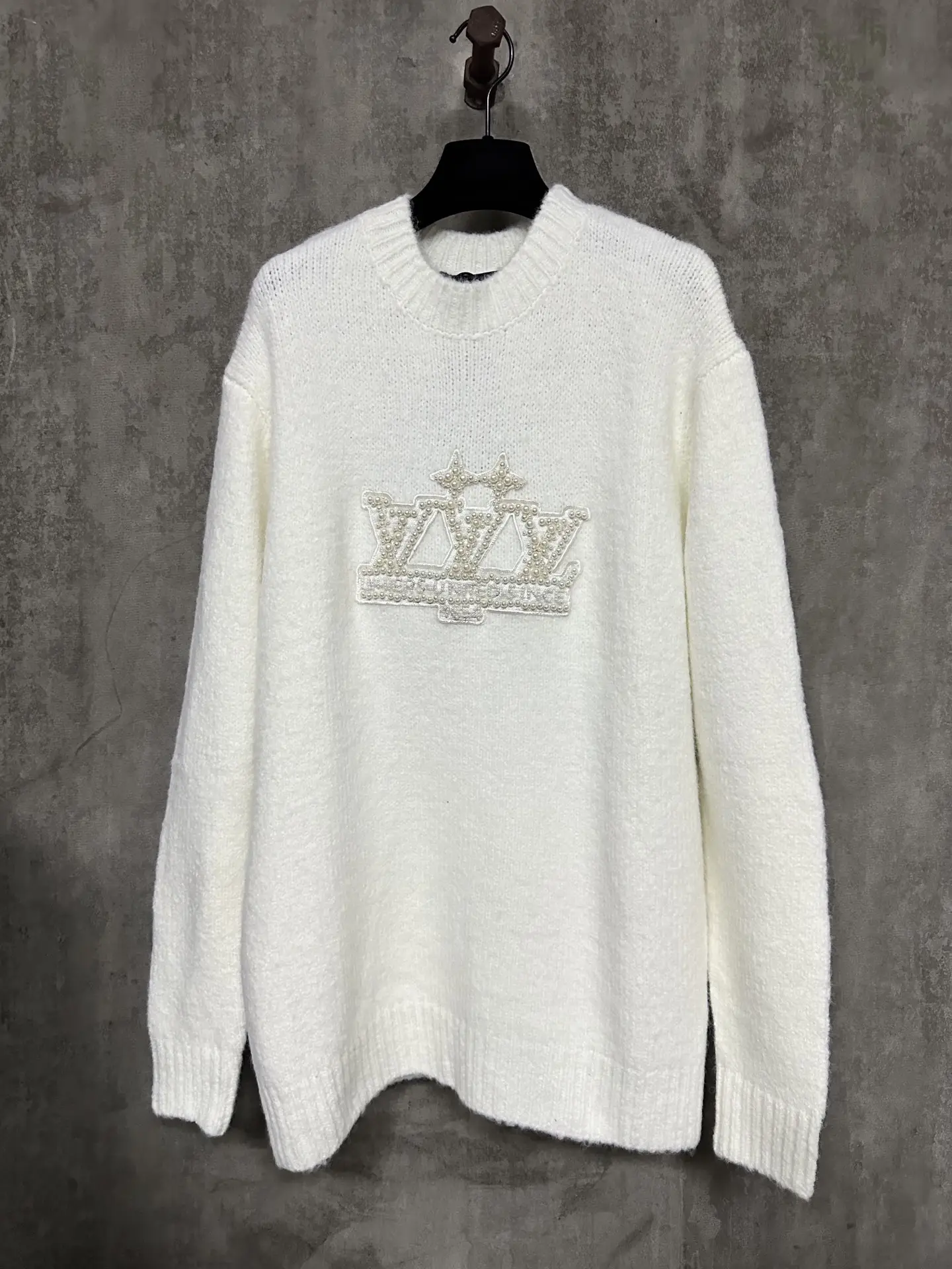 Pearl-Embellished Silk-Cotton Blend Sweater D33015733