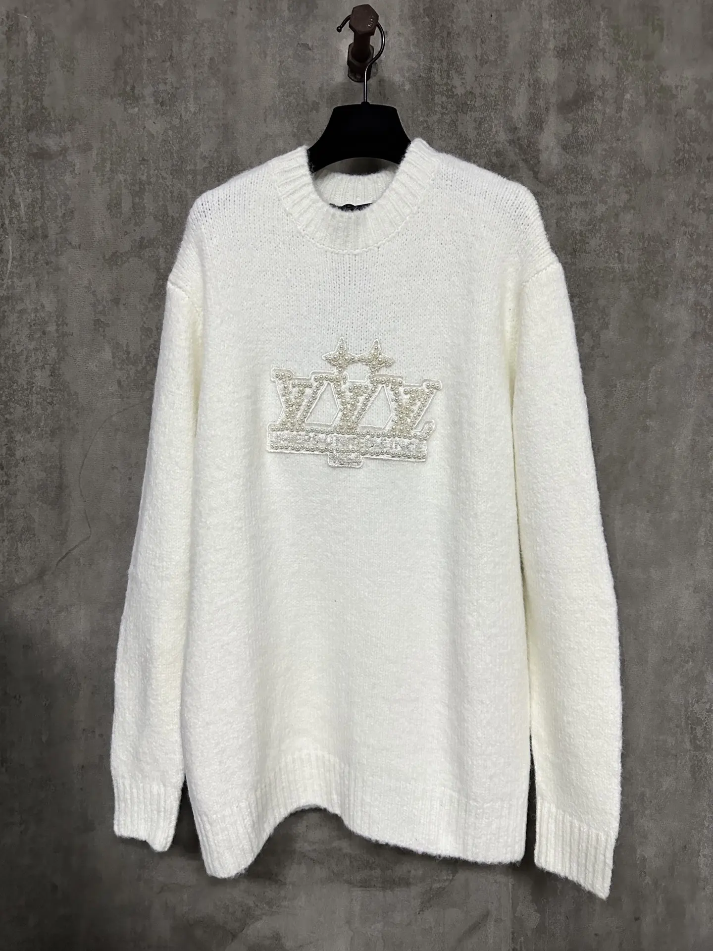 Pearl-Embellished Silk-Cotton Blend Sweater D33015733