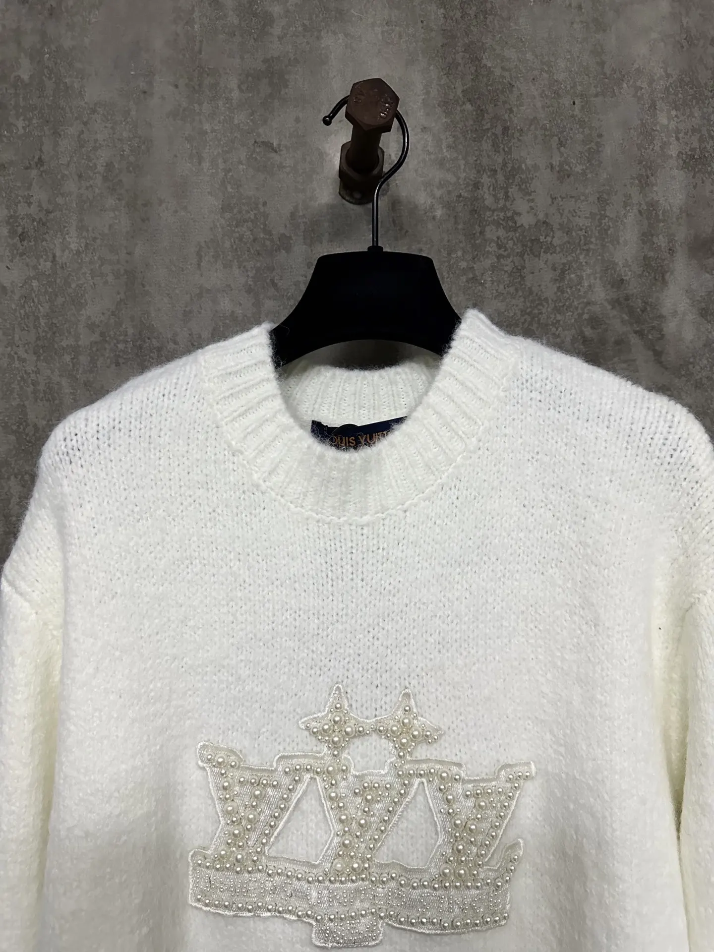 Pearl-Embellished Silk-Cotton Blend Sweater D33015733 — view 3