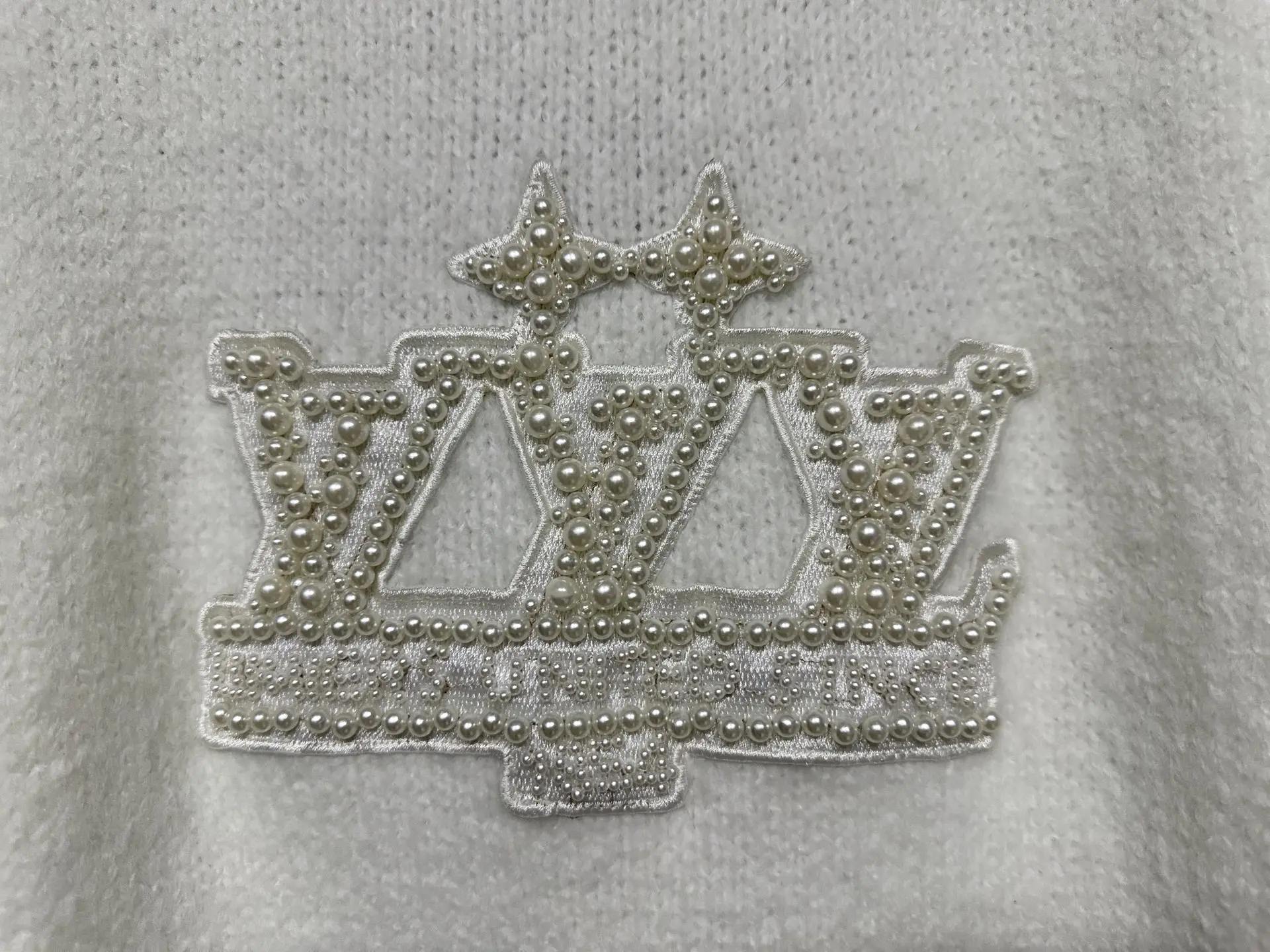 Pearl-Embellished Silk-Cotton Blend Sweater D33015733 — view 8