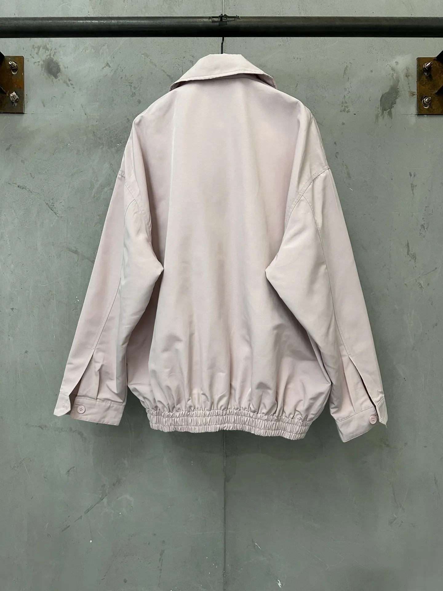 Embroidered Logo Zip-Up Harrington Jacket D33024377 — view 2