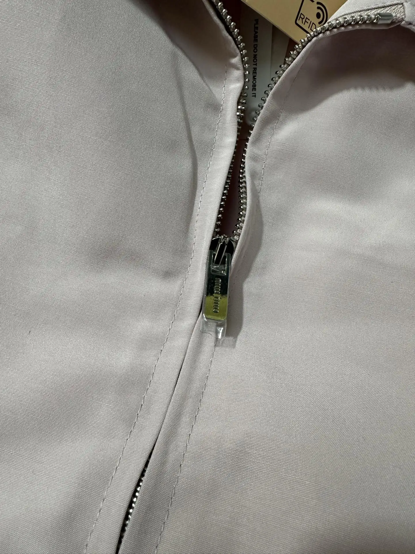 Embroidered Logo Zip-Up Harrington Jacket D33024377 — view 8